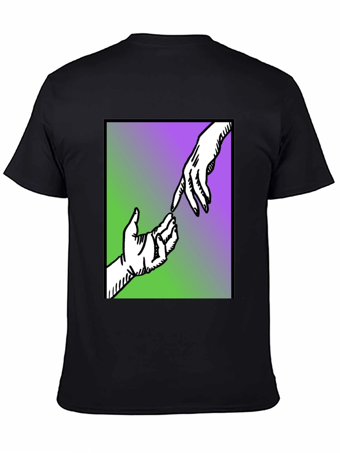 Creation of Adam Style Graphic T-Shirt - Black