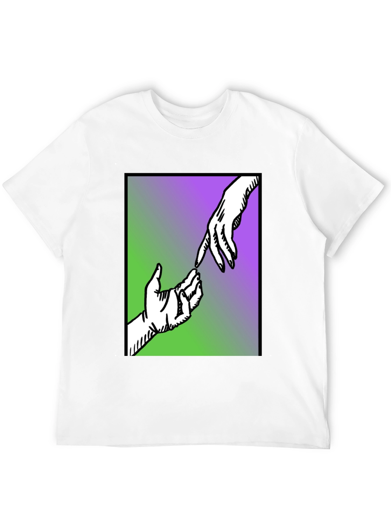 Creation of Adam Style Graphic T-Shirt - Black