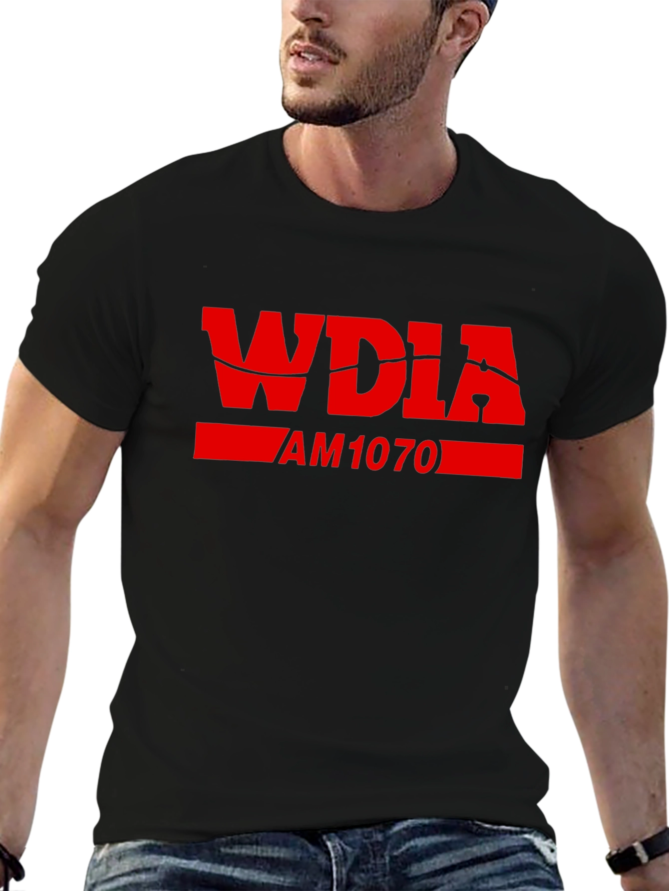 WDIA AM1070 Black T-Shirt
