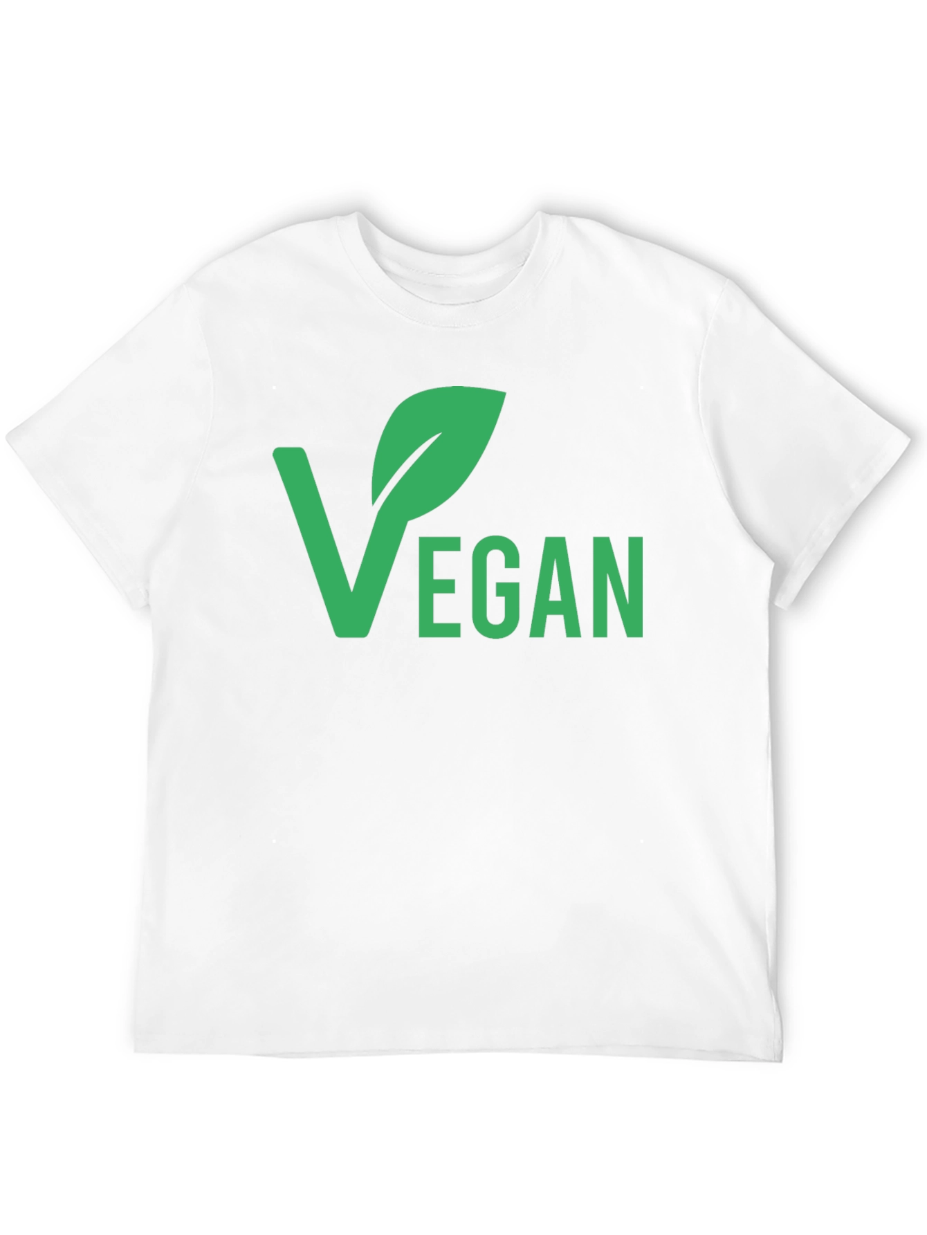 Vegan Graphic T-Shirt - Black Green Print