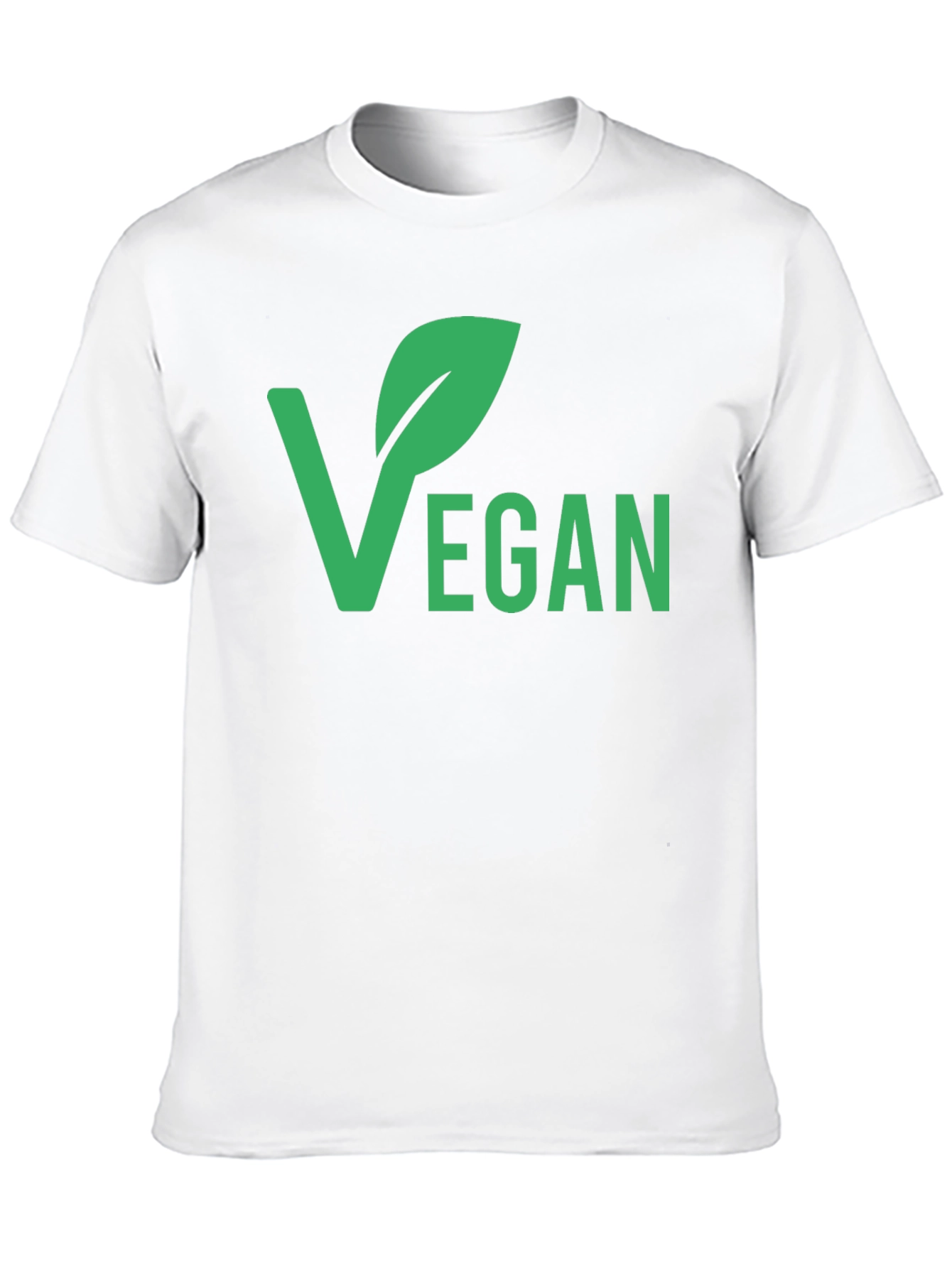 Vegan Graphic T-Shirt - Black Green Print