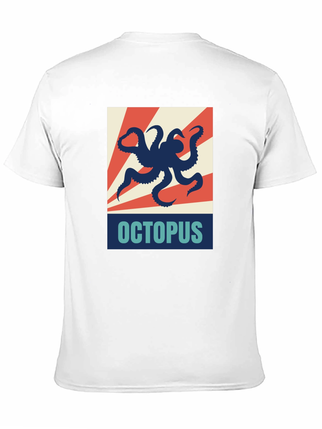 Octopus Graphic Print Crew Neck T-Shirt