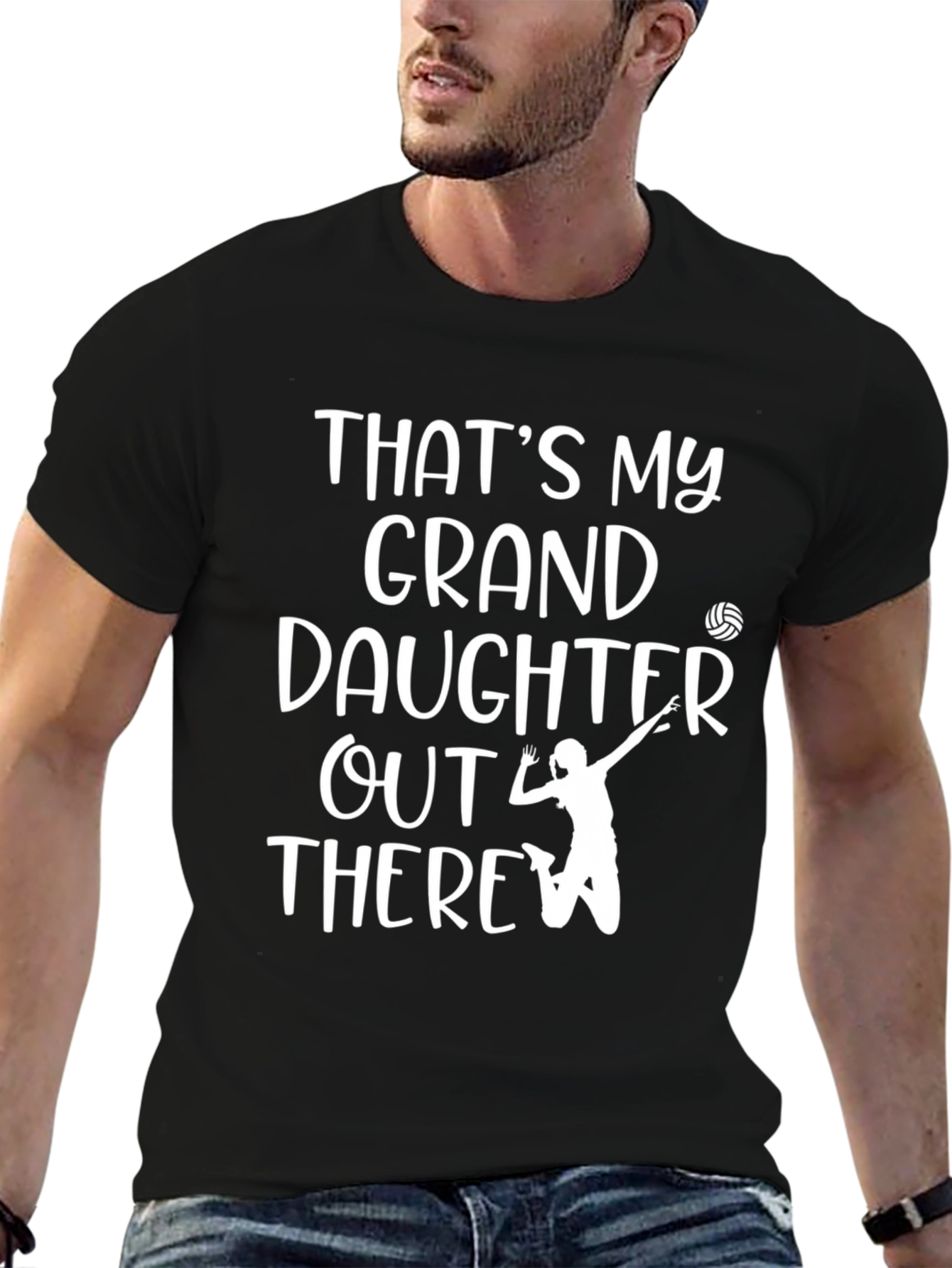 Thats My Granddaughter Volleyball Graphic Tee