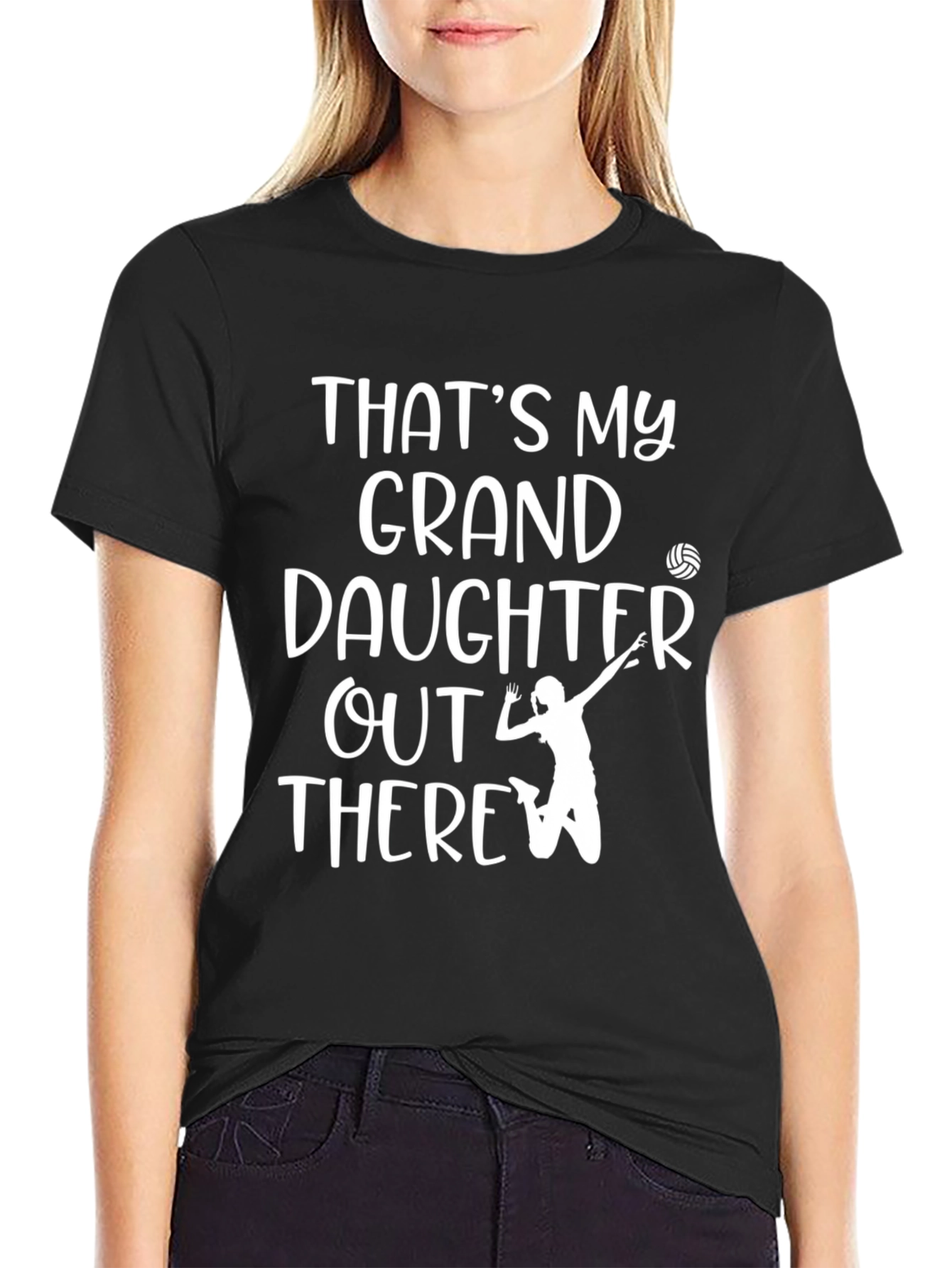 Thats My Granddaughter Volleyball Graphic Tee