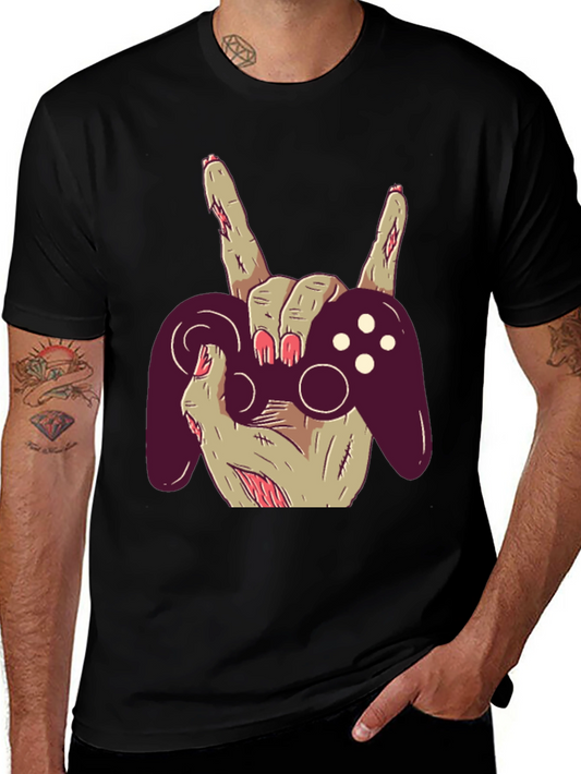 Zombie Gamer T-Shirt - Rock On & Game On!