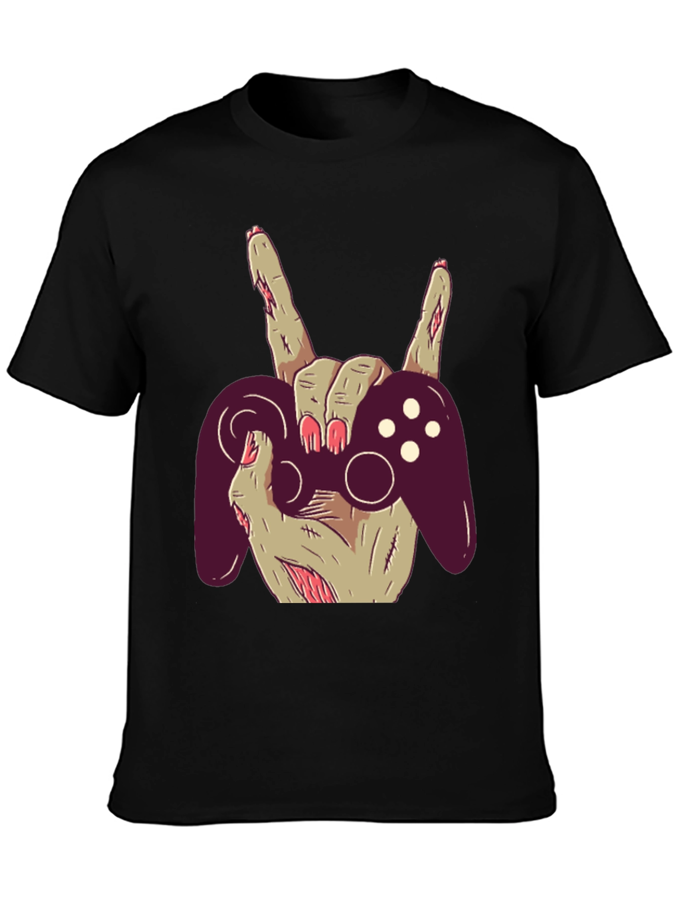 Zombie Gamer T-Shirt - Rock On & Game On!