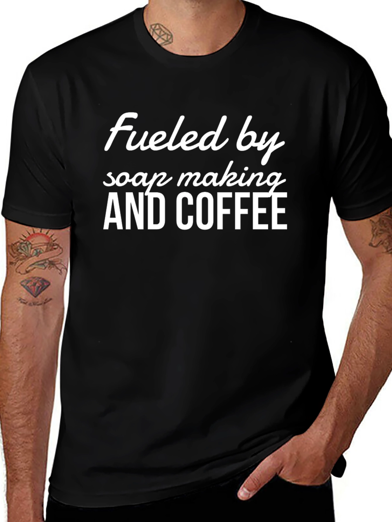 Fueled by Soap Making and Coffee Graphic Tee