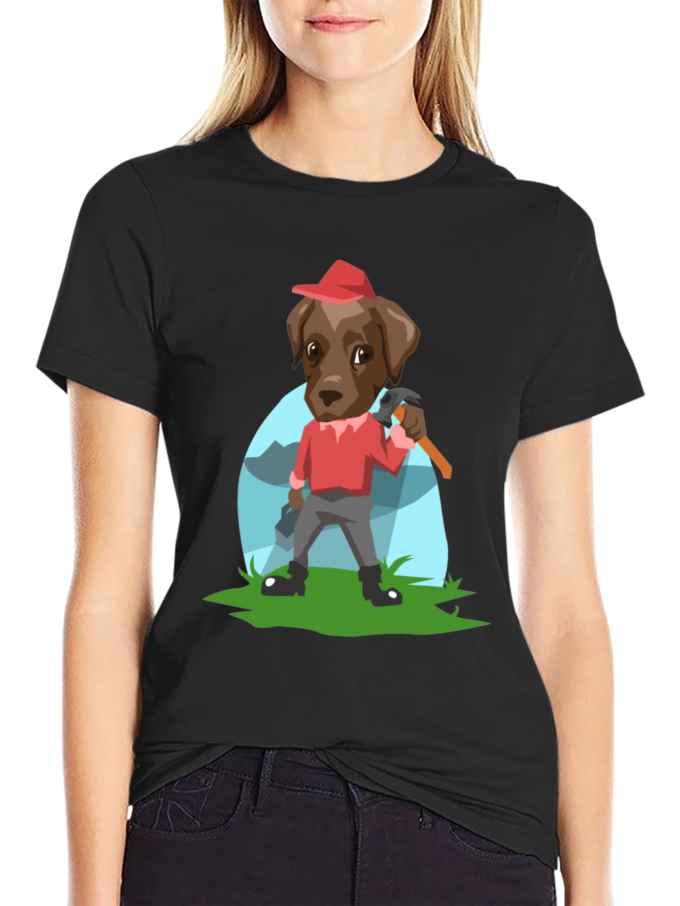 Dog Lumberjack Graphic Tee