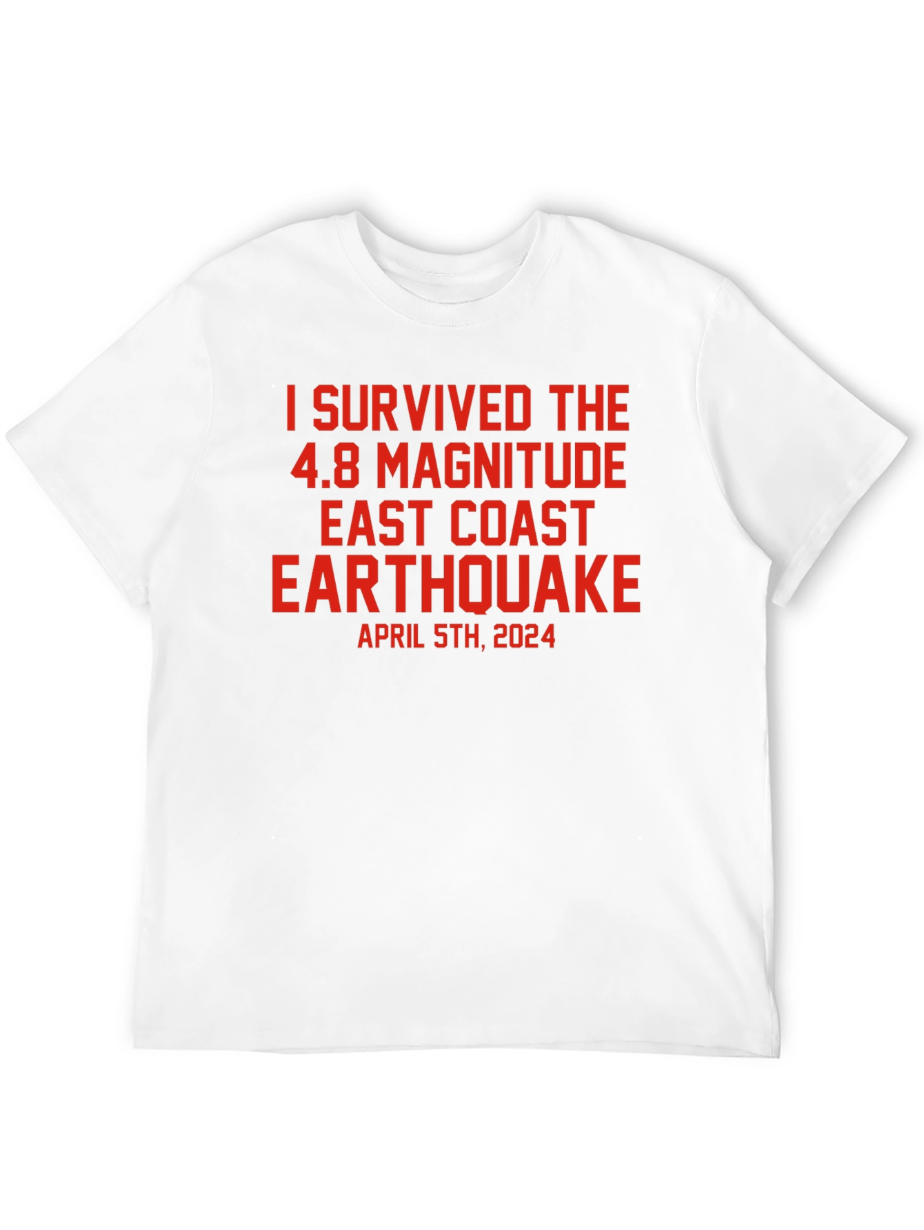 I Survived 4.8 East Coast Earthquake T-Shirt
