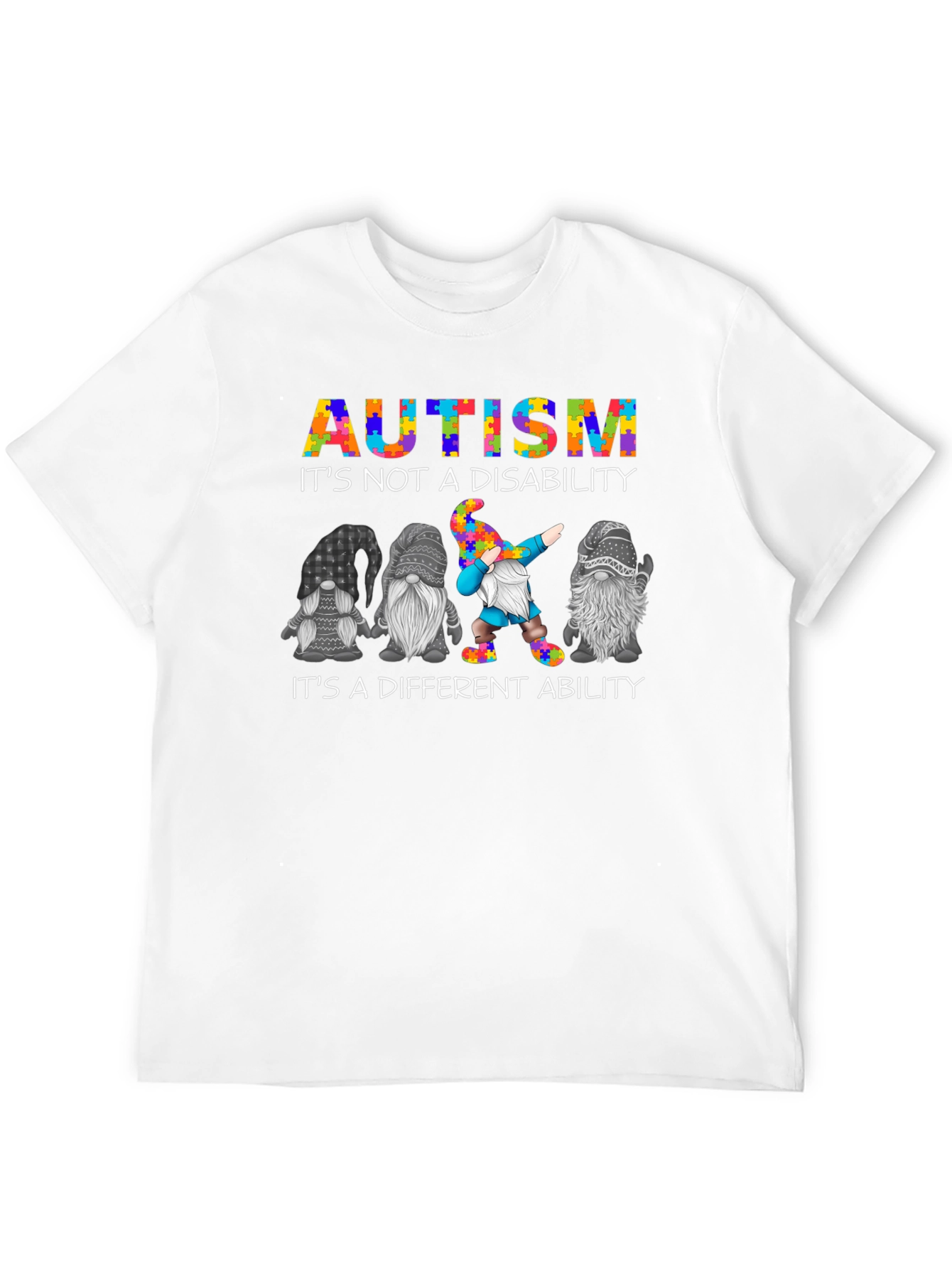 Autism Awareness Gnomes Graphic T-Shirt