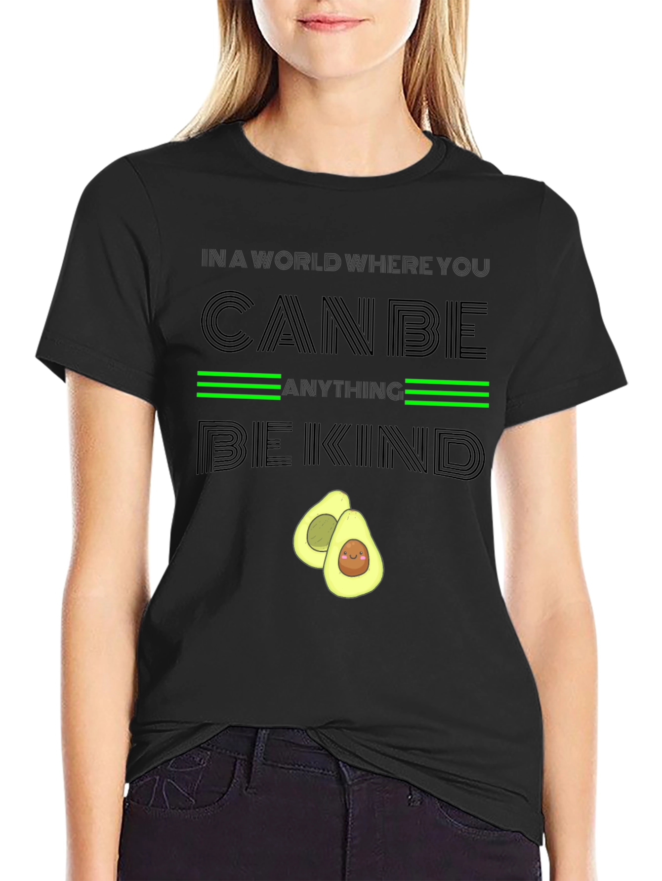 Be Kind Avocado Graphic Tee