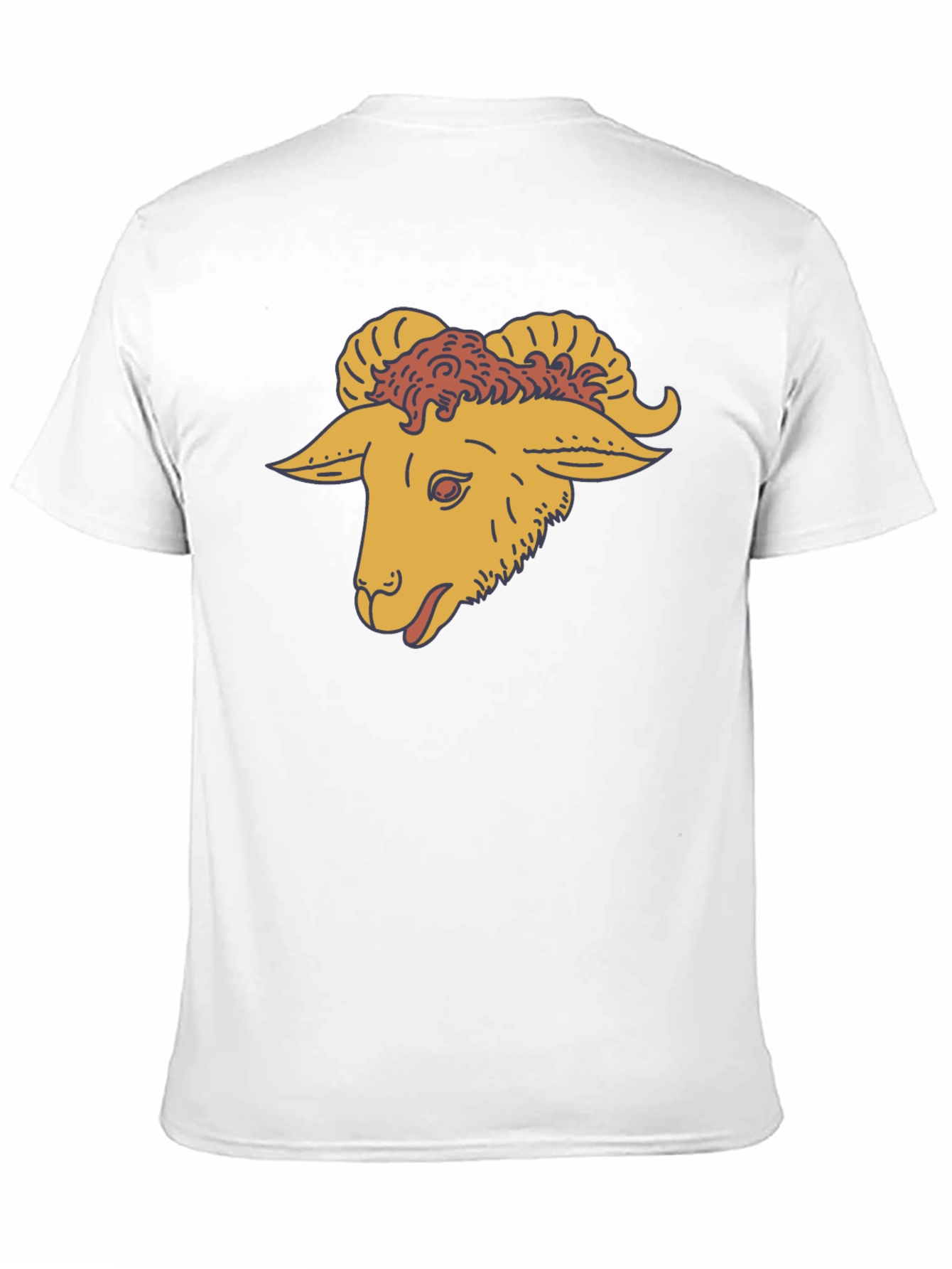 Ram Head Graphic T-Shirt - Black