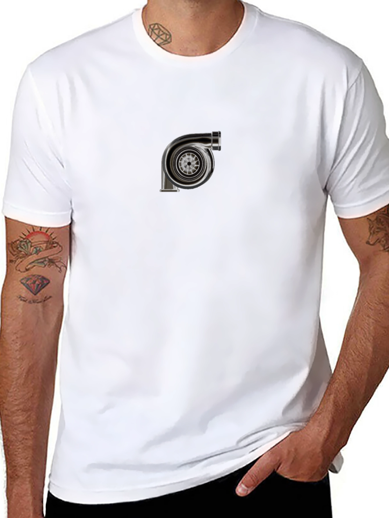 Turbo Graphic Tee - Black Cotton Blend