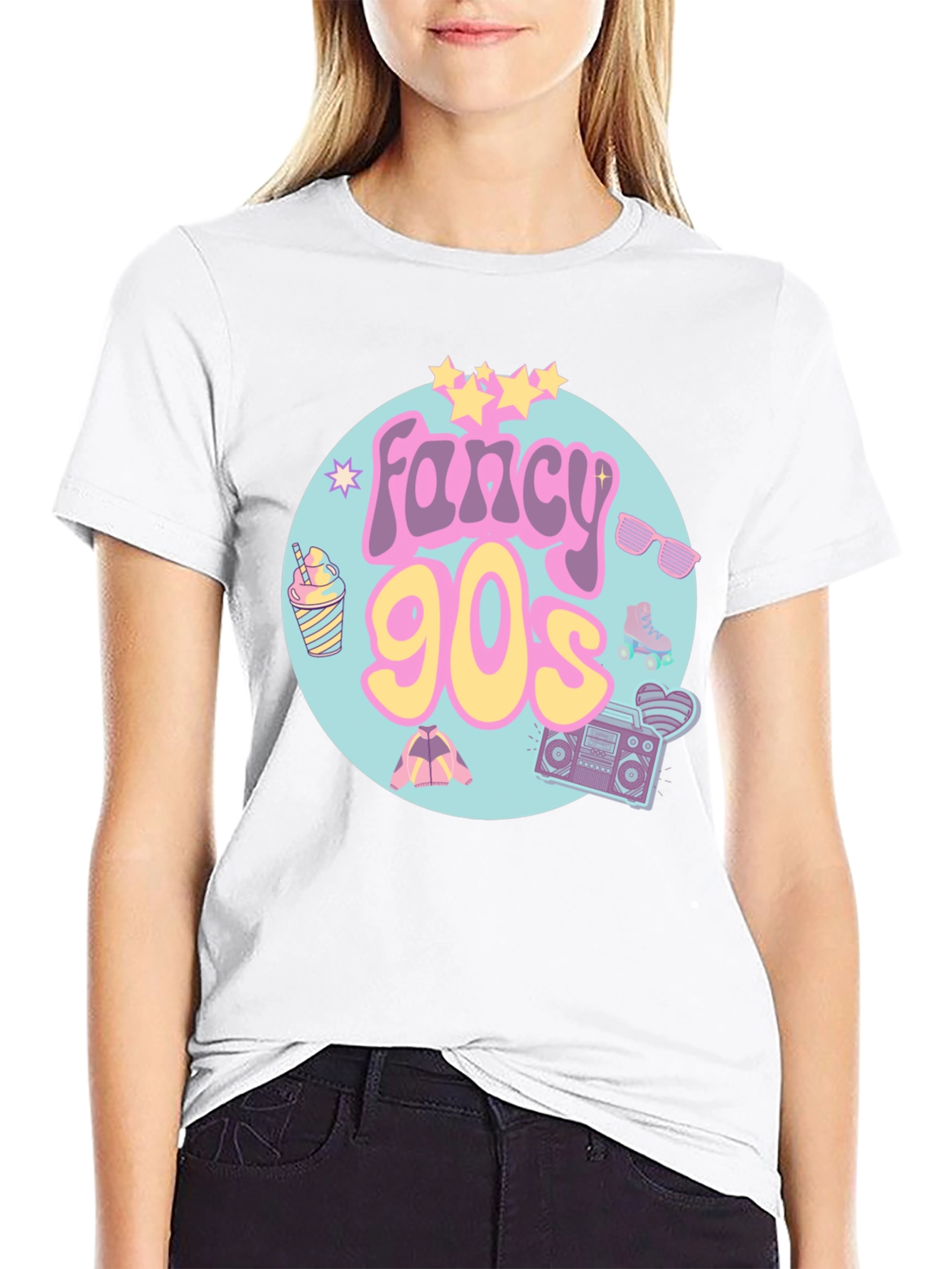 Fancy 90s Graphic Tee - Retro Style