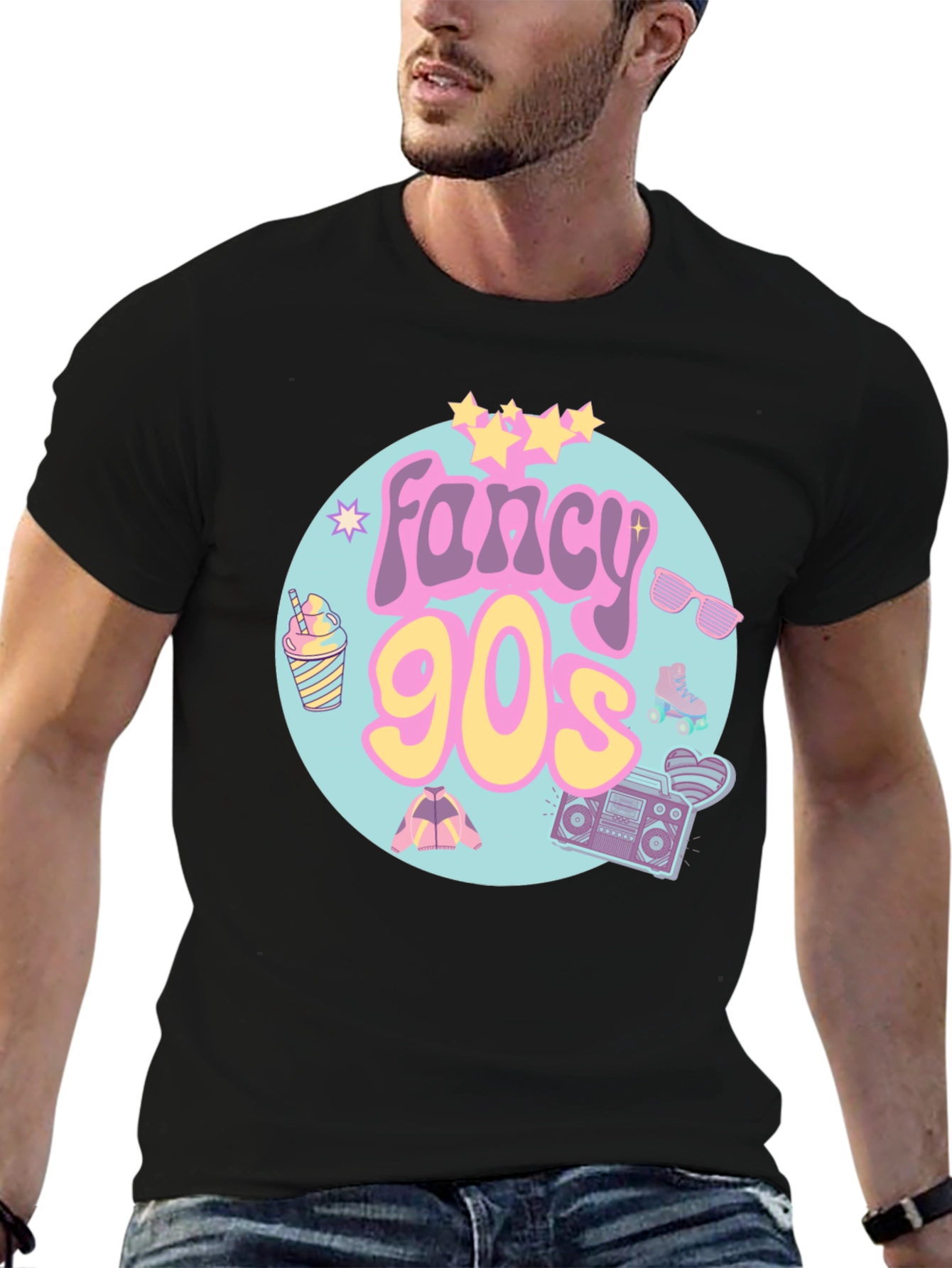 Fancy 90s Graphic Tee - Retro Style