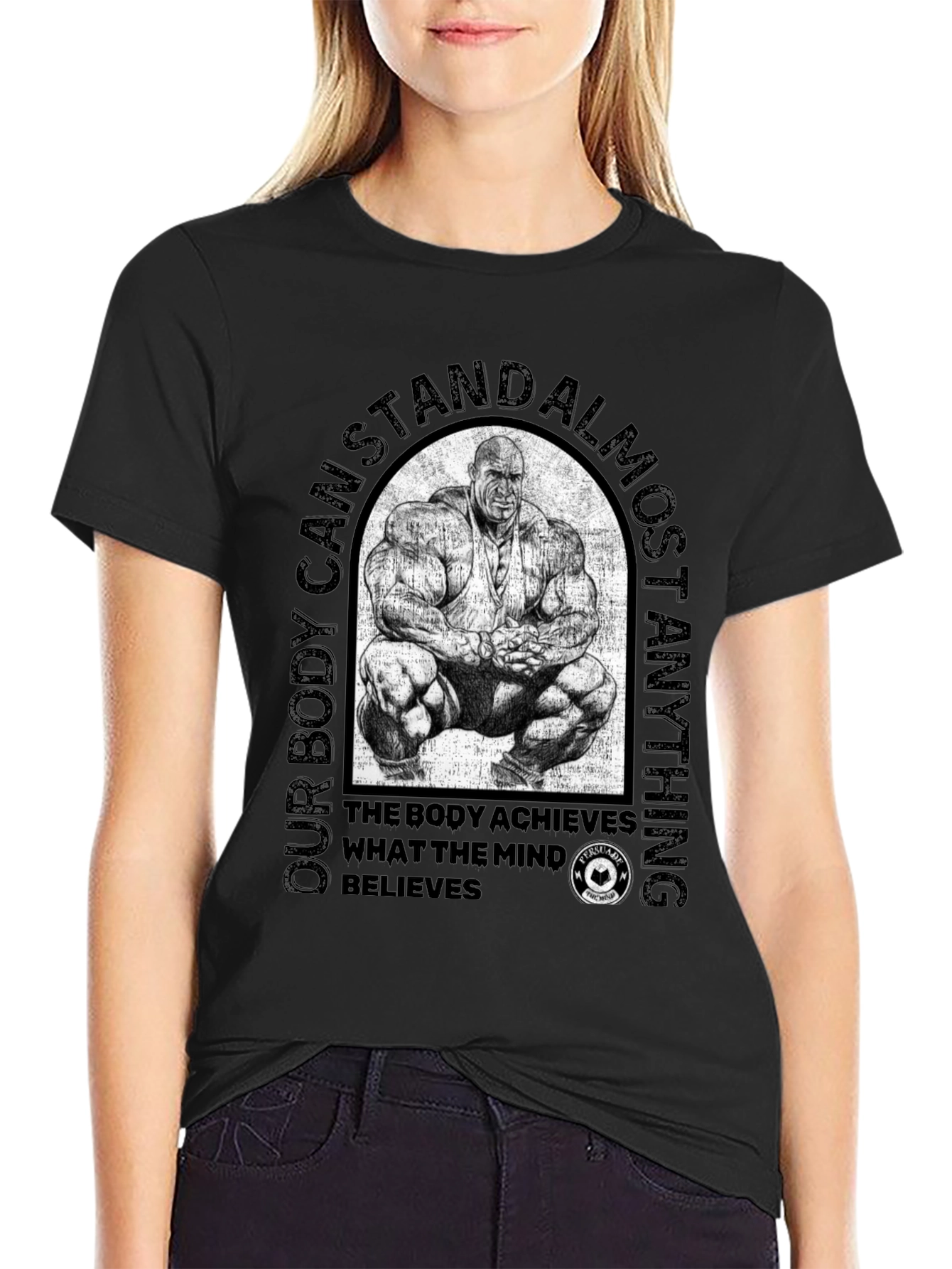 Bodybuilding Motivation T-Shirt - Achieve Anything