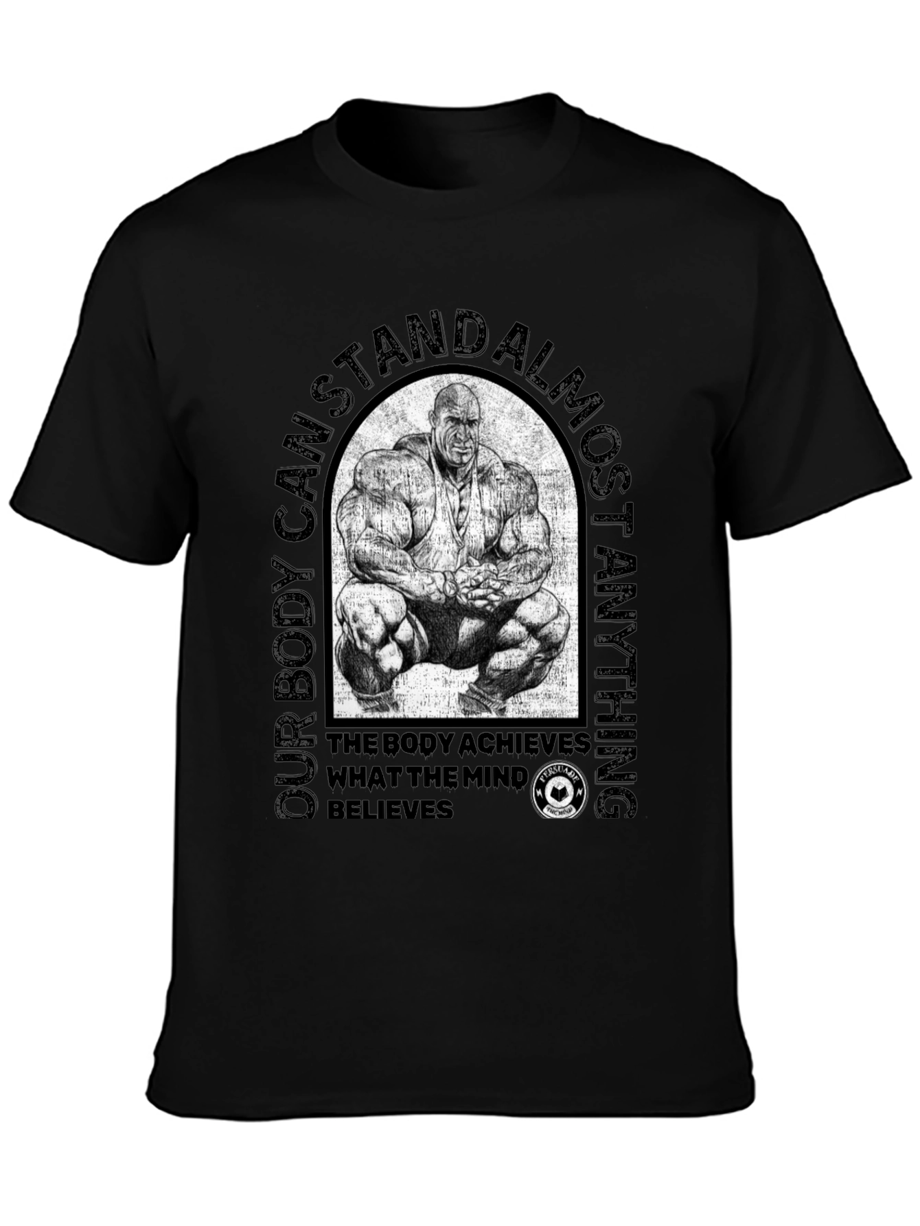 Bodybuilding Motivation T-Shirt - Achieve Anything