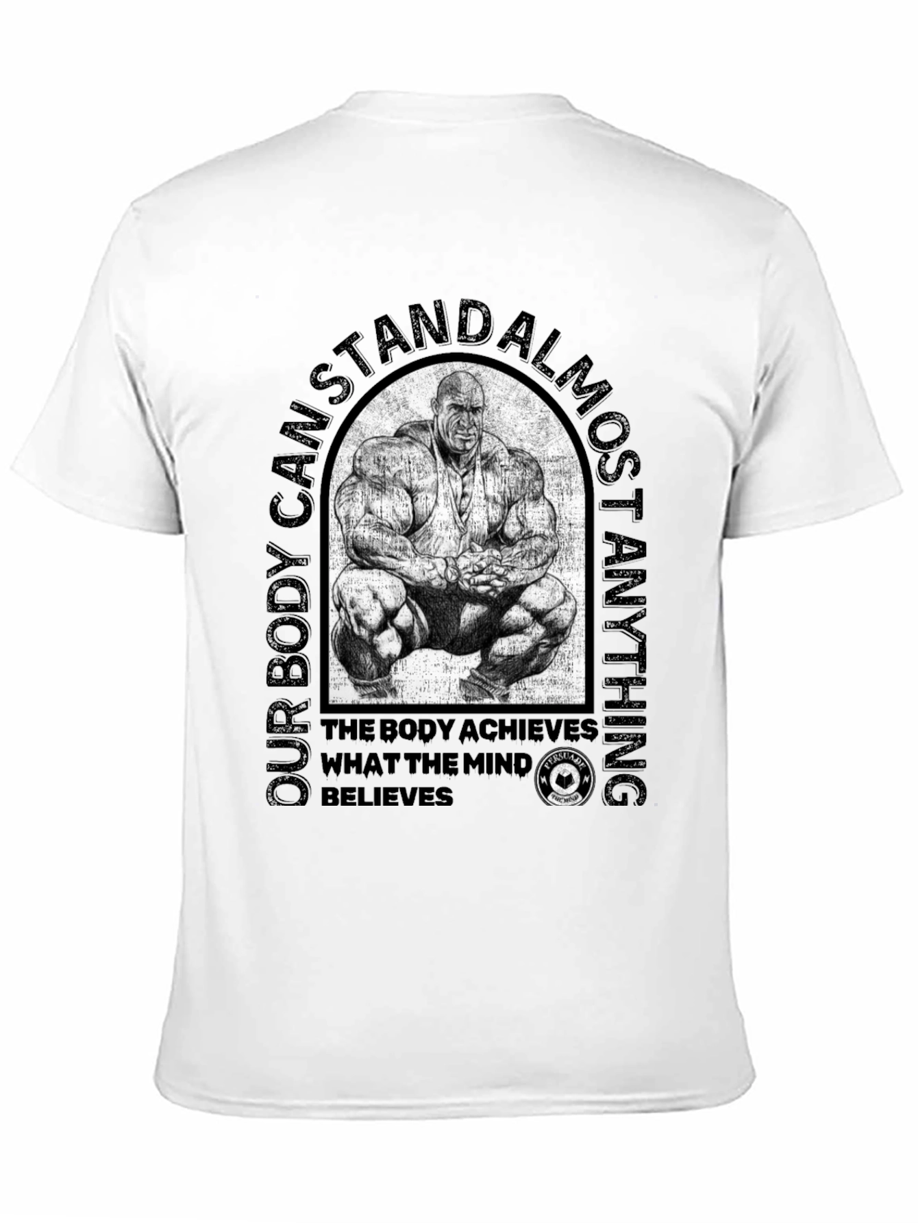 Bodybuilding Motivation T-Shirt - Achieve Anything