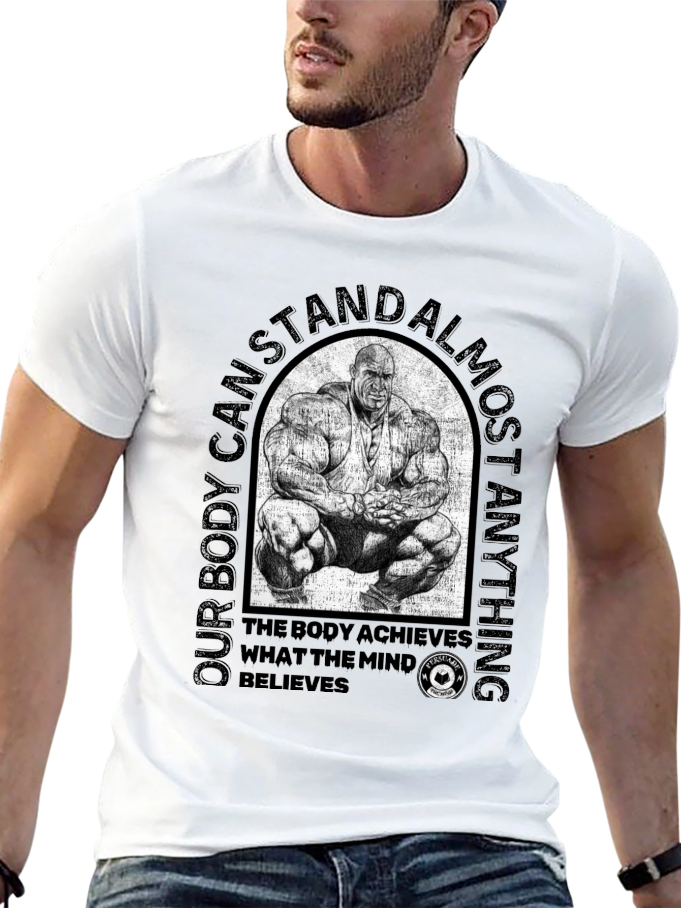 Bodybuilding Motivation T-Shirt - Achieve Anything
