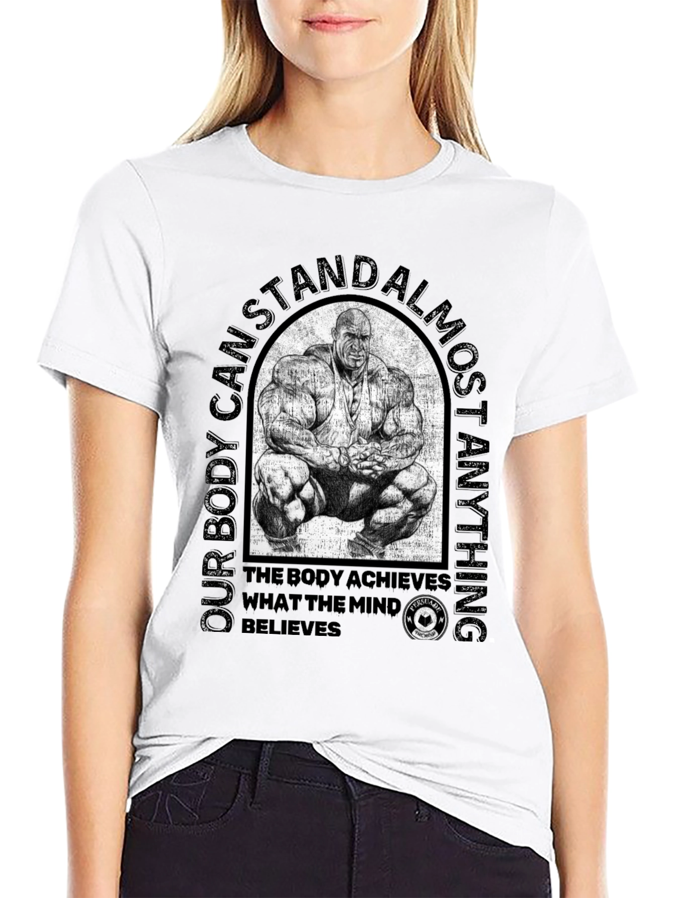 Bodybuilding Motivation T-Shirt - Achieve Anything