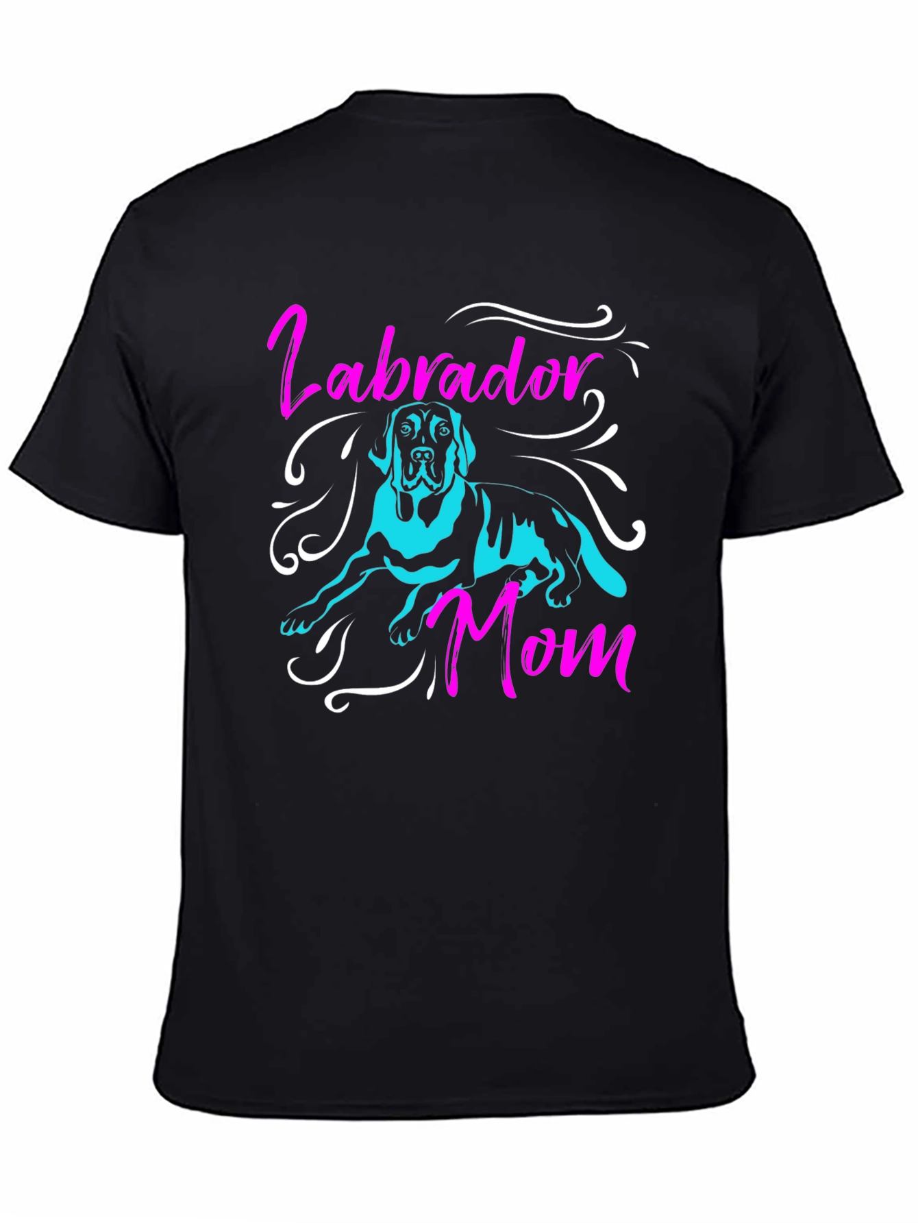 Labrador Mom Black T-Shirt