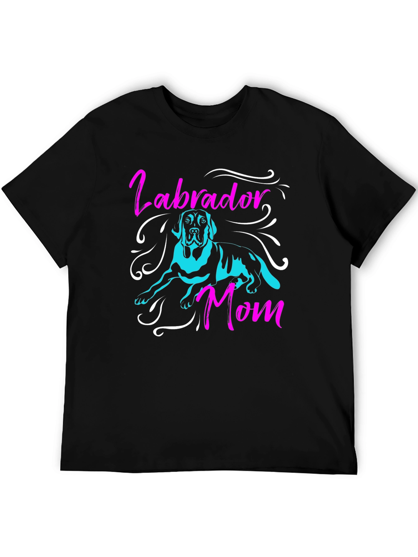 Labrador Mom Black T-Shirt
