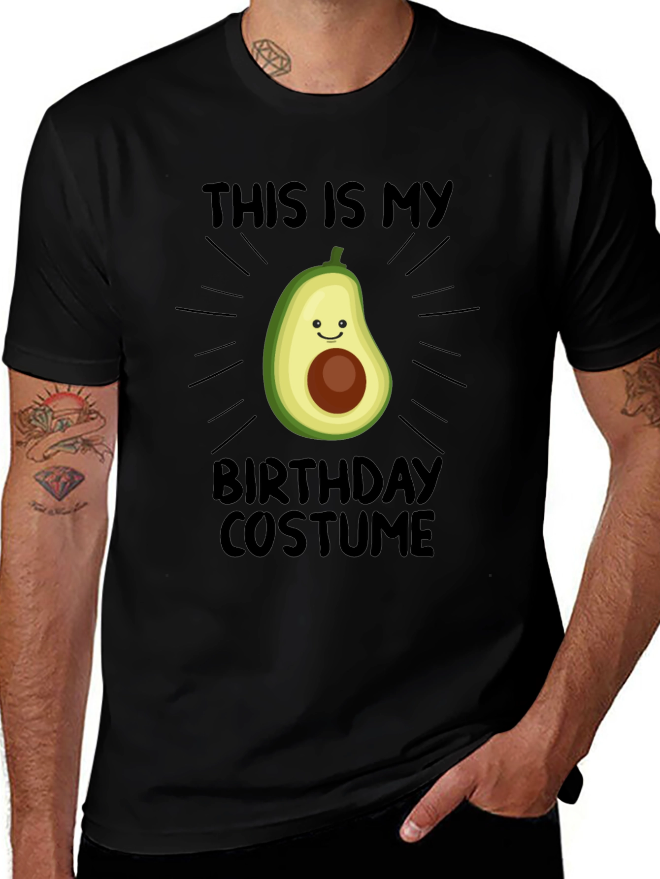 Avocado Birthday Costume T-Shirt - Funny Food Tee