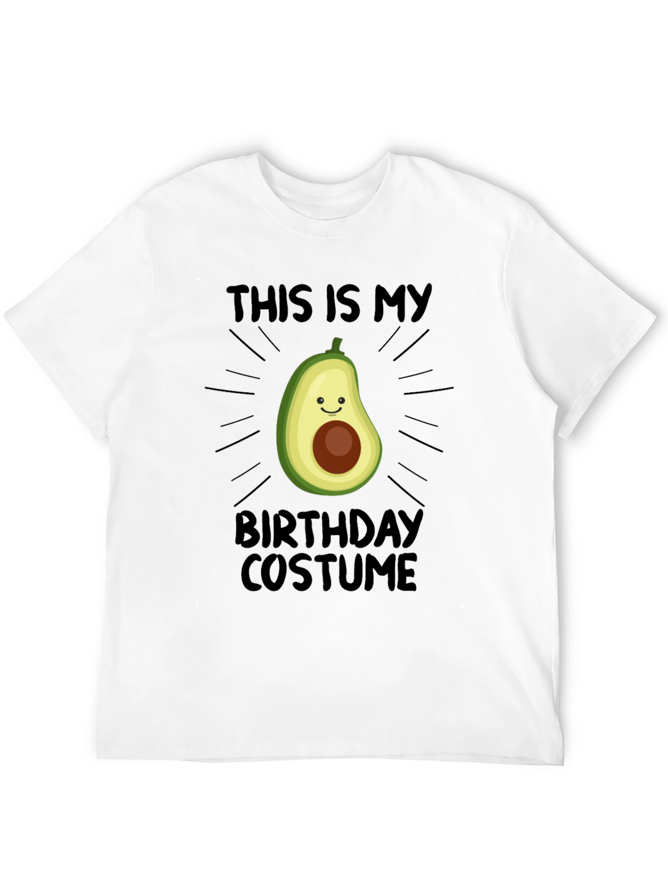 Avocado Birthday Costume T-Shirt - Funny Food Tee