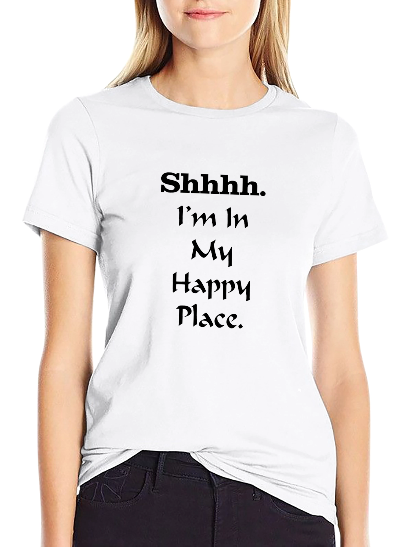 Happy Place Black T-Shirt