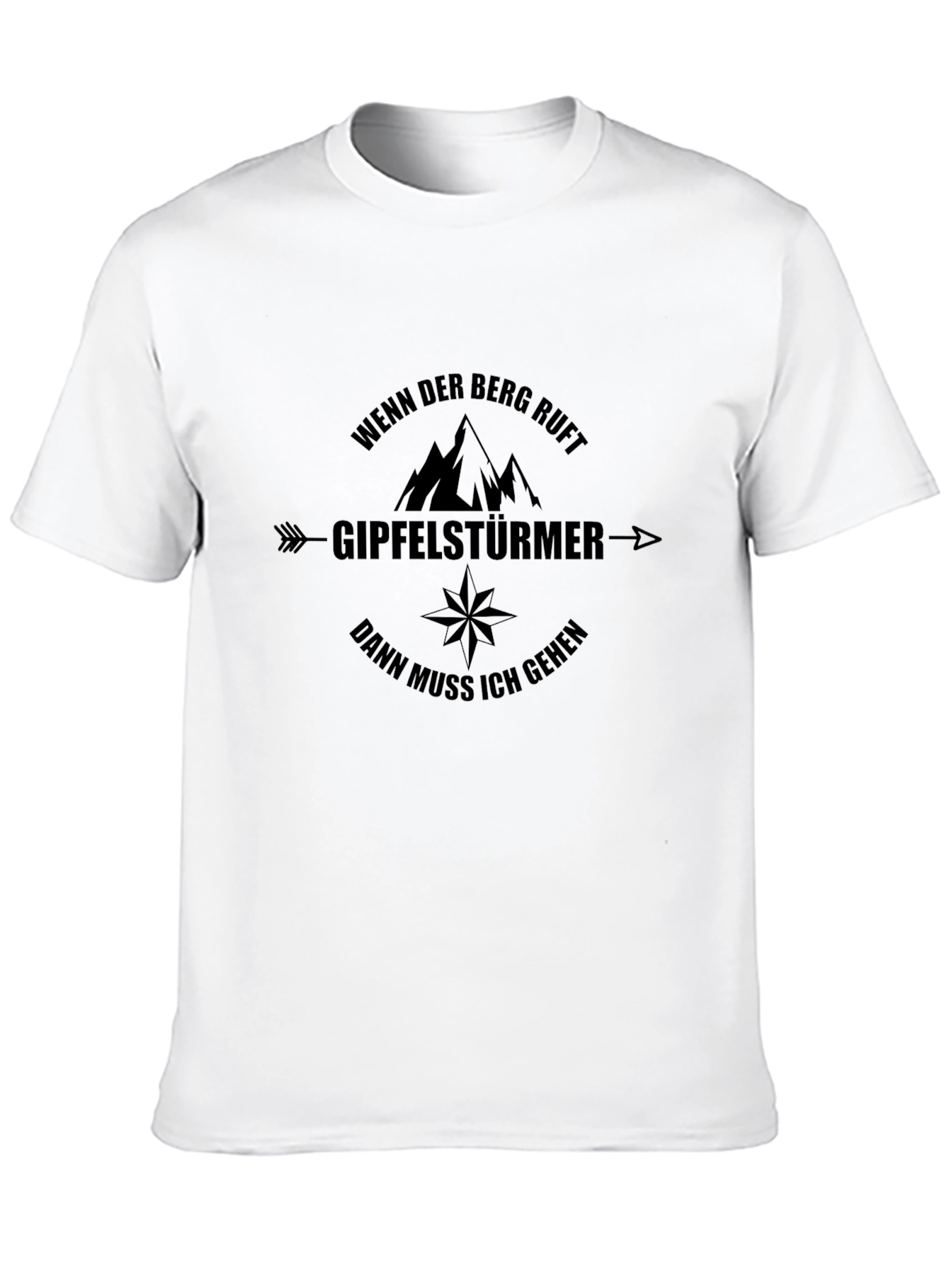 Mountain Climber Black T-Shirt - Adventure Awaits!