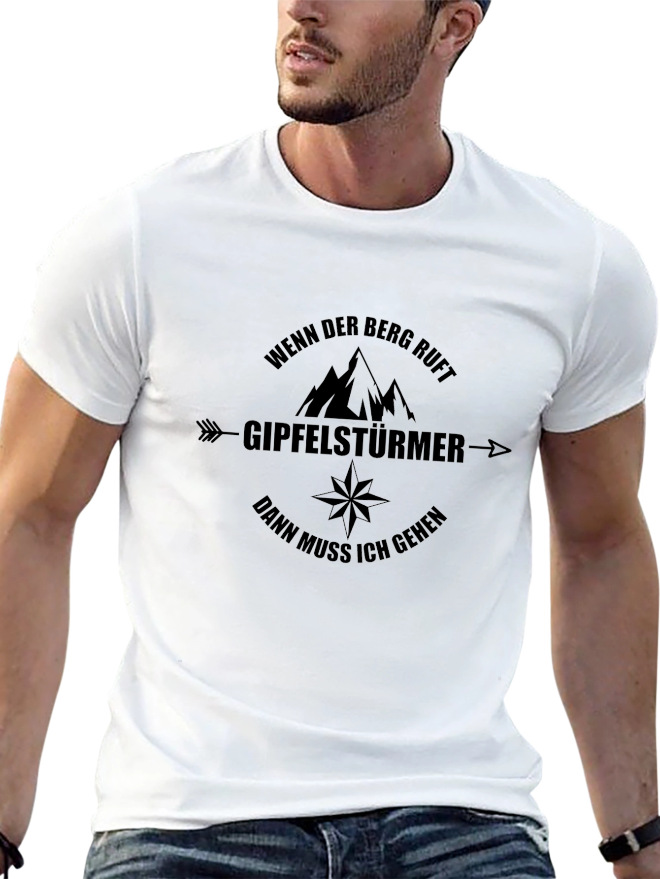 Mountain Climber Black T-Shirt - Adventure Awaits!