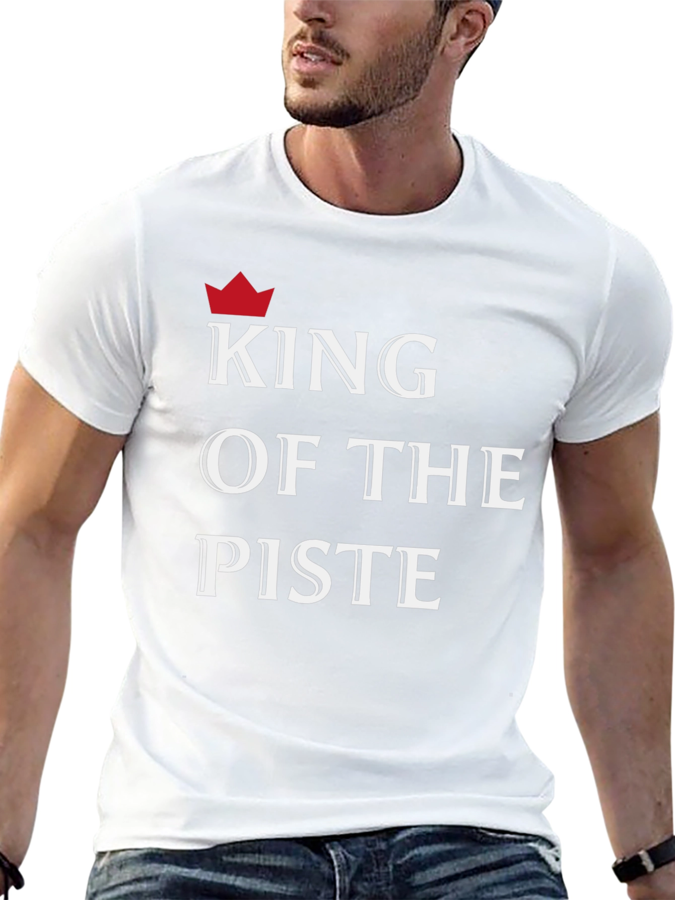 King of the Piste T-Shirt - Black Graphic Tee