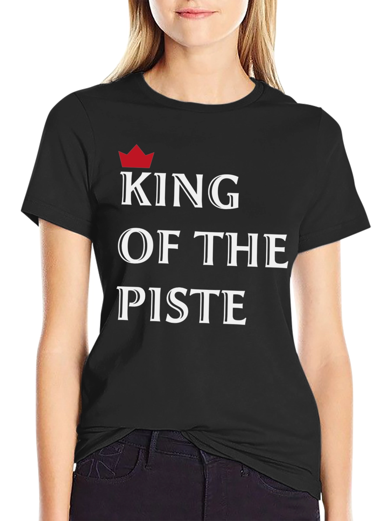 King of the Piste T-Shirt - Black Graphic Tee