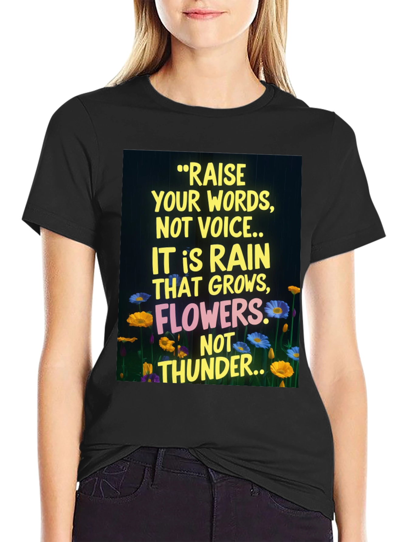 Raise Your Words Graphic T-Shirt