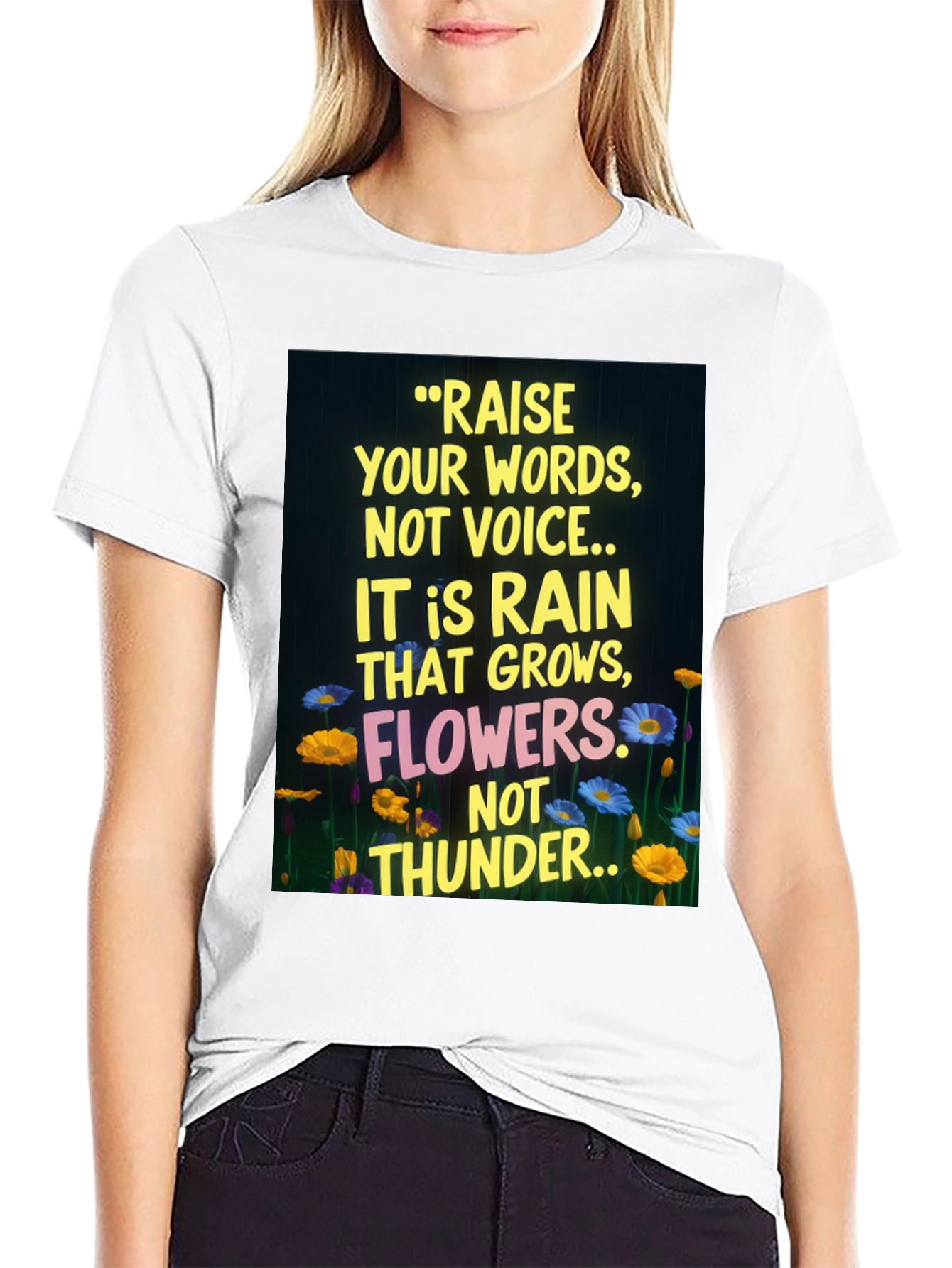 Raise Your Words Graphic T-Shirt