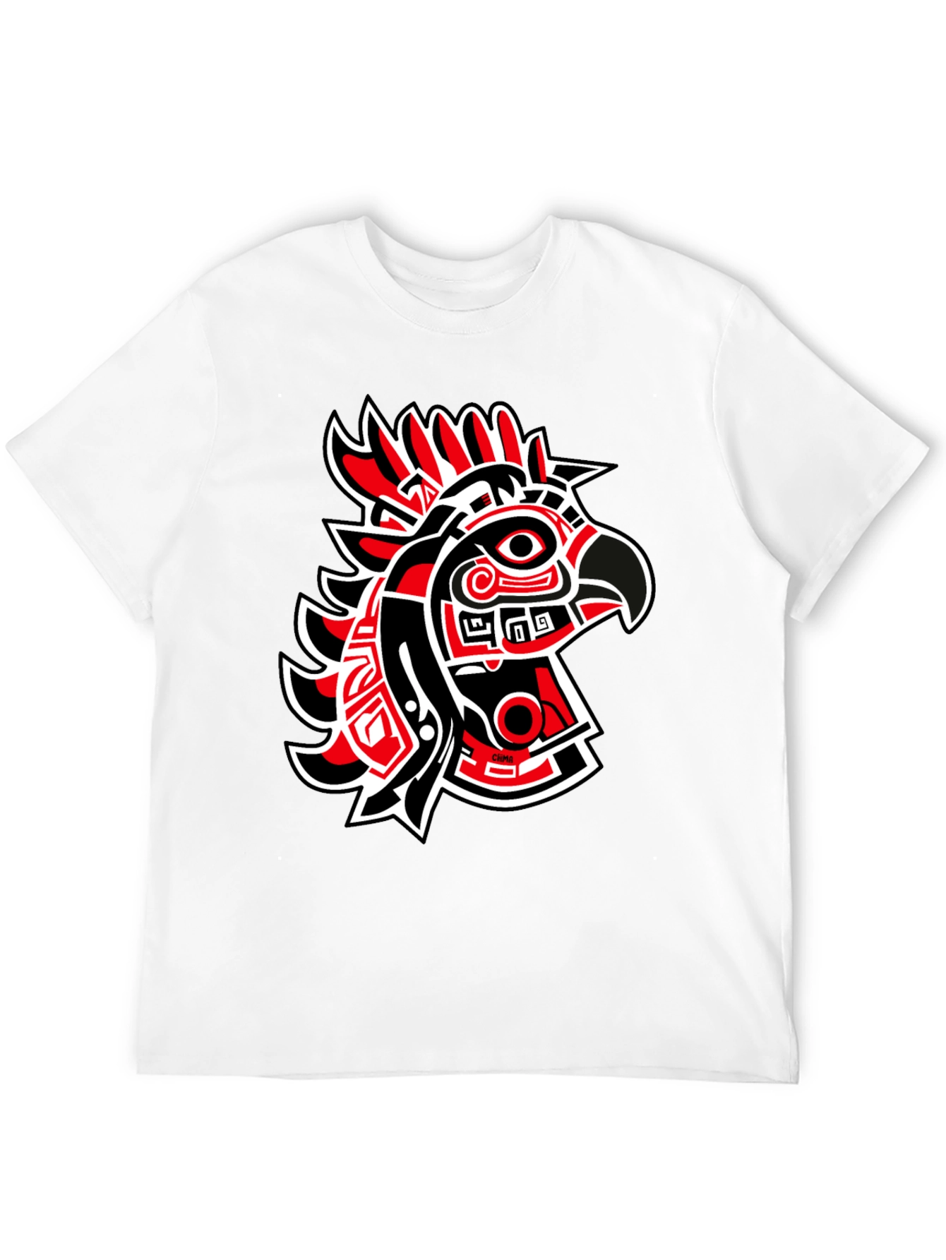 Red & Black Eagle Graphic Tee