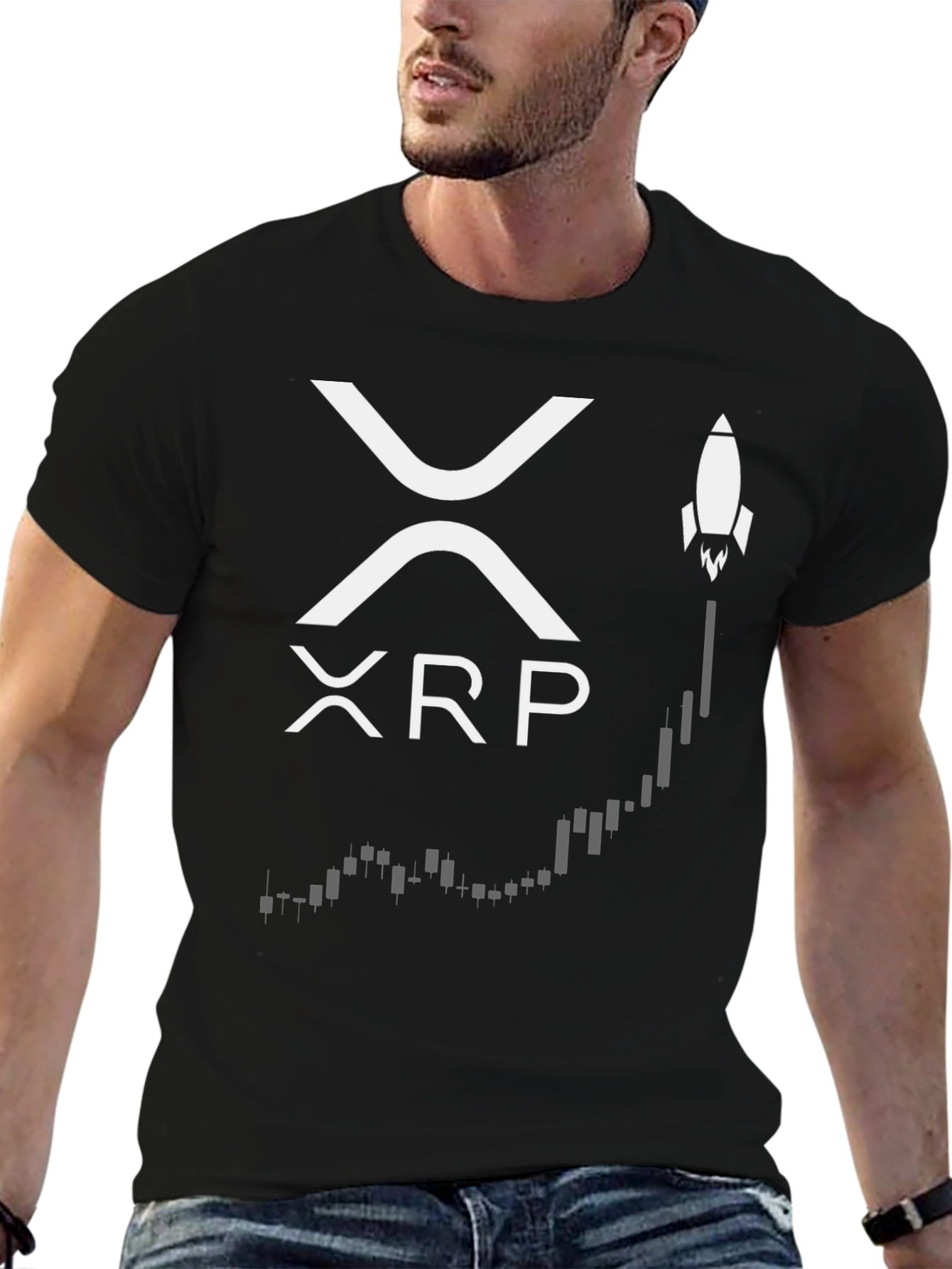 Ripple XRP Crypto Rocket T-Shirt