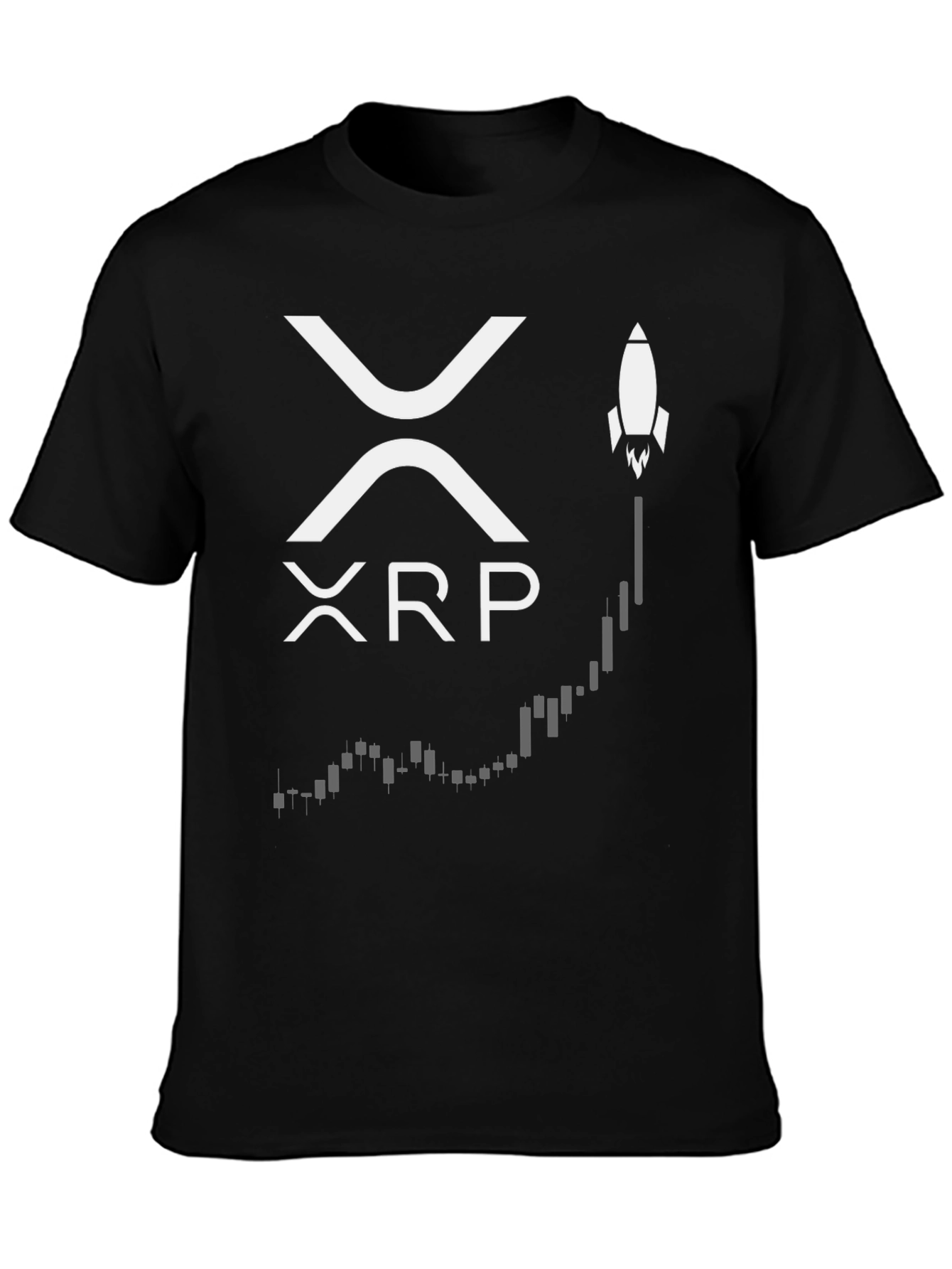 Ripple XRP Crypto Rocket T-Shirt