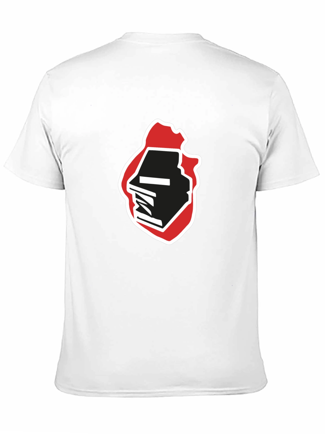 Abstract Graphic Print Black T-Shirt
