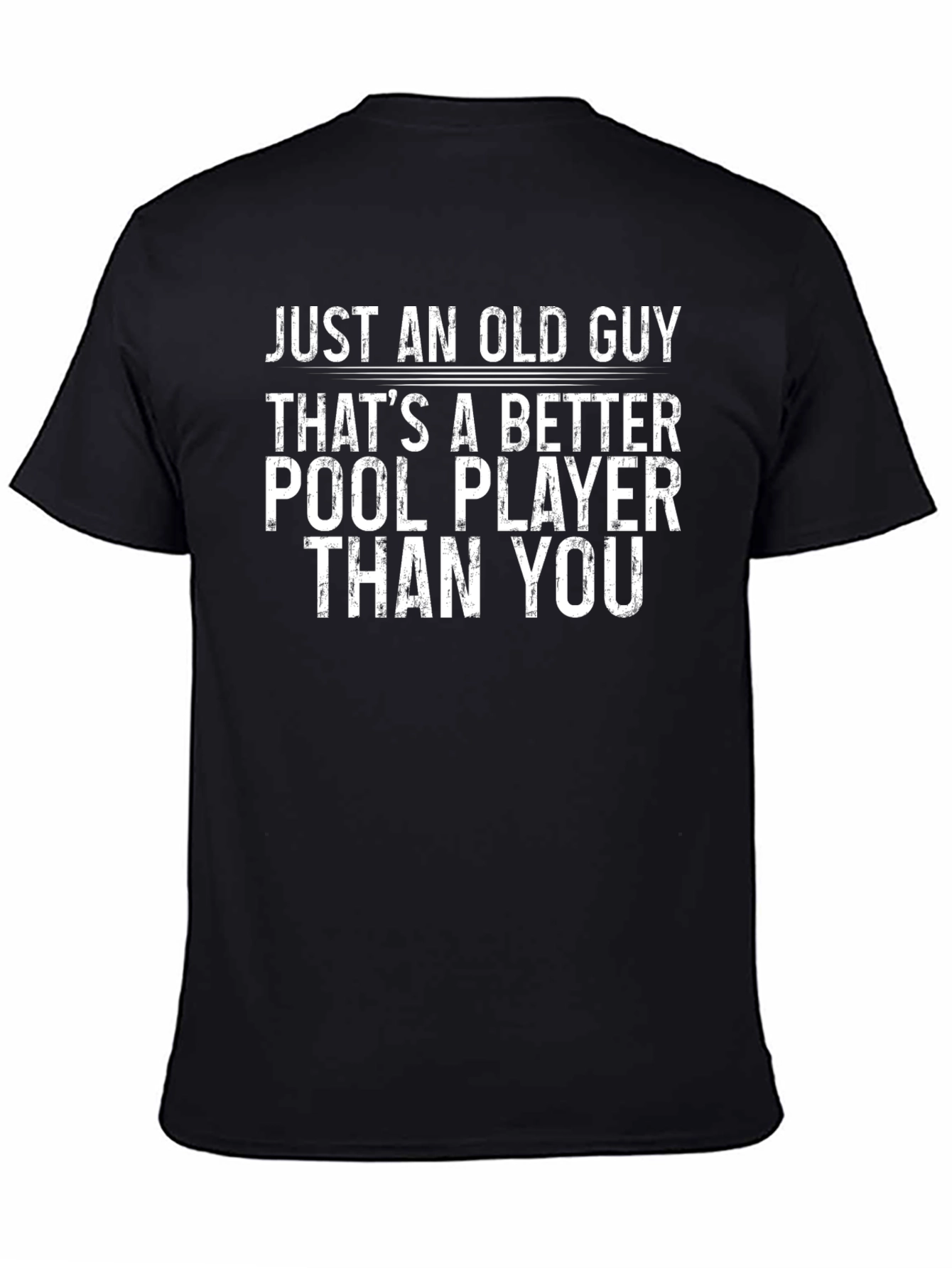 Funny Old Guy Pool Player T-Shirt