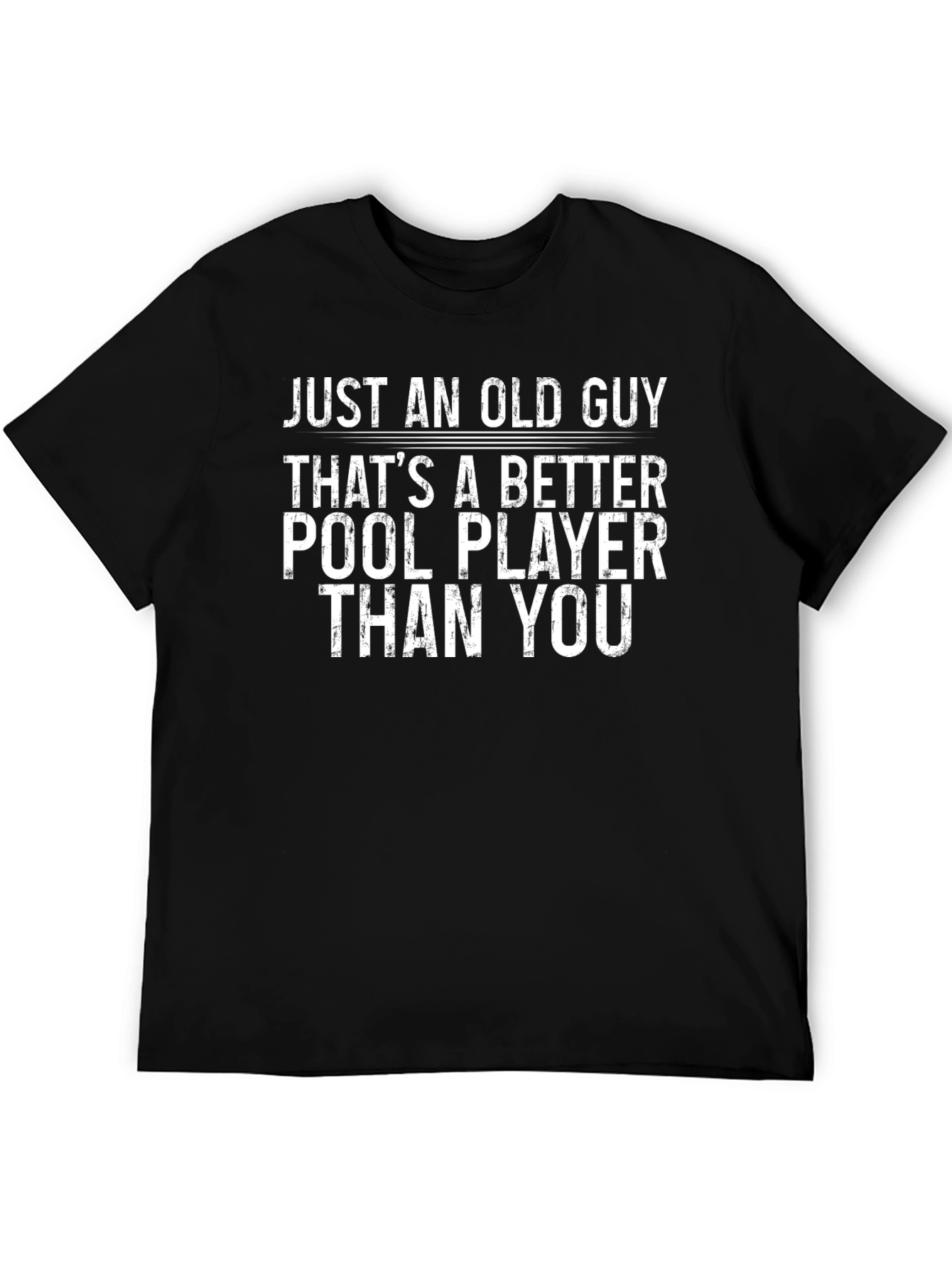 Funny Old Guy Pool Player T-Shirt