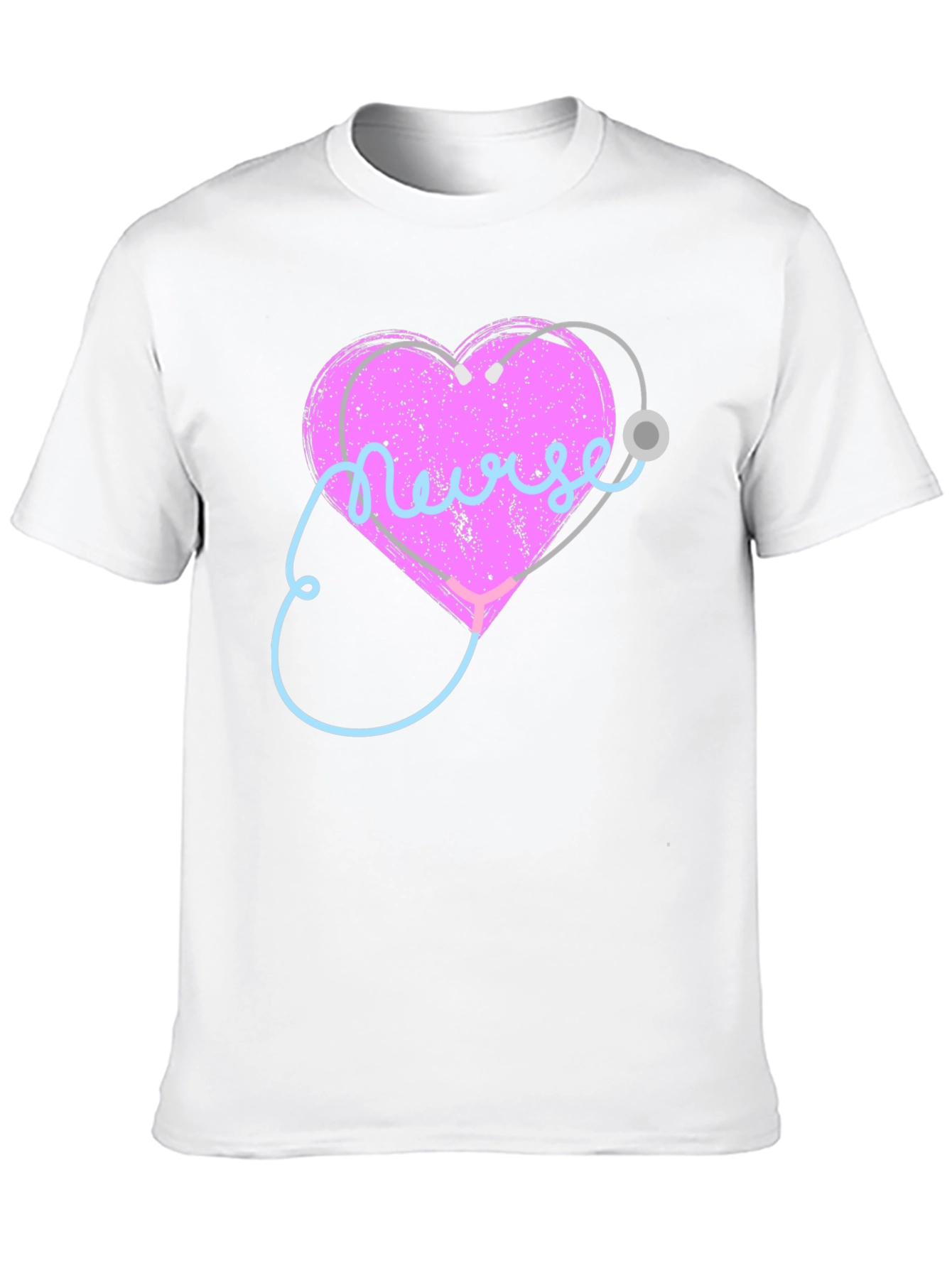 Nurse Heart Stethoscope Graphic T-Shirt