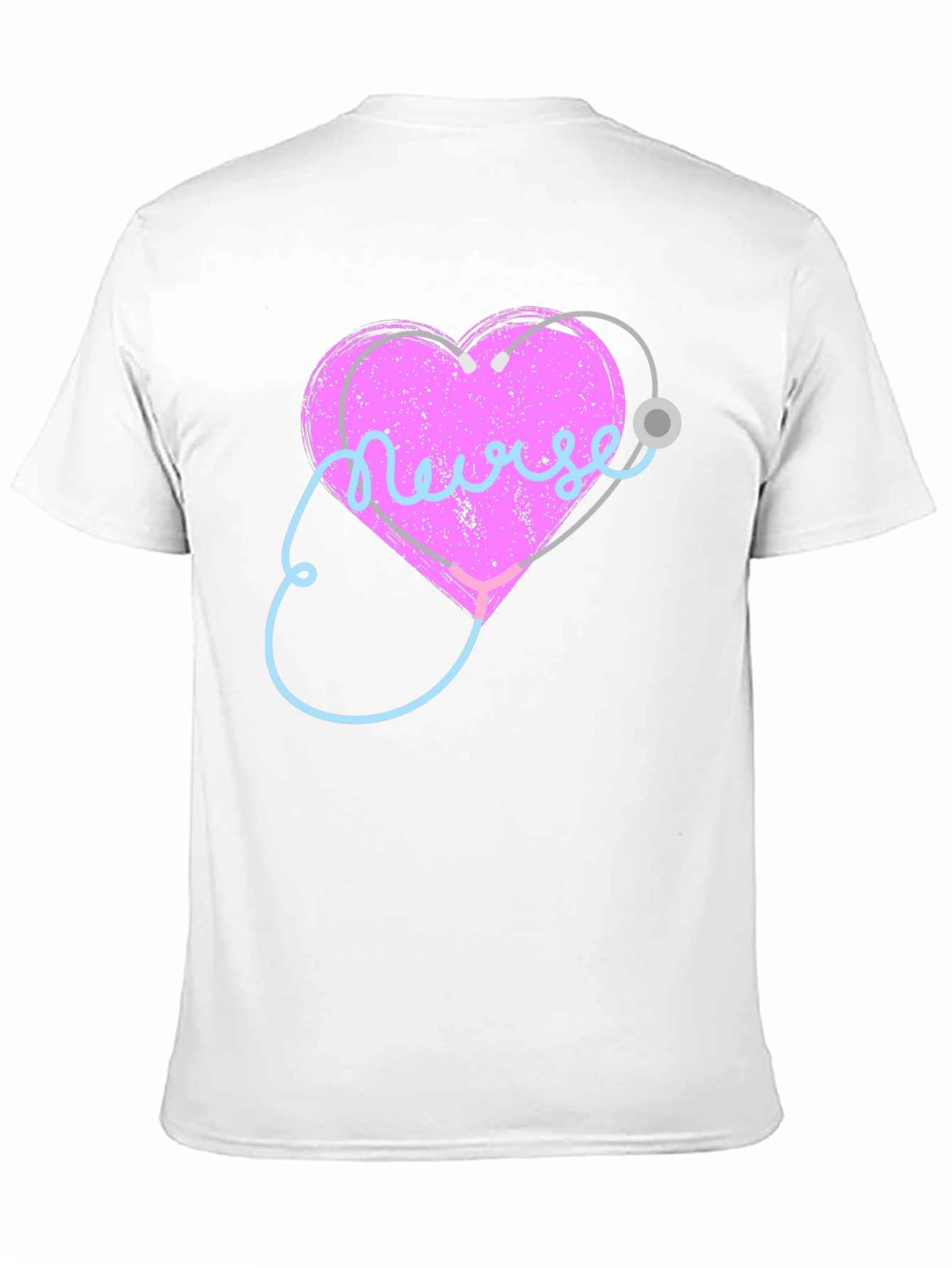 Nurse Heart Stethoscope Graphic T-Shirt