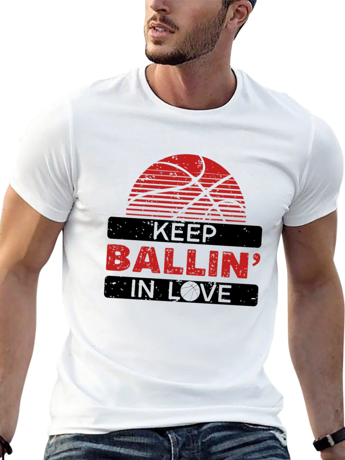Keep Ballin in Love Graphic T-Shirt