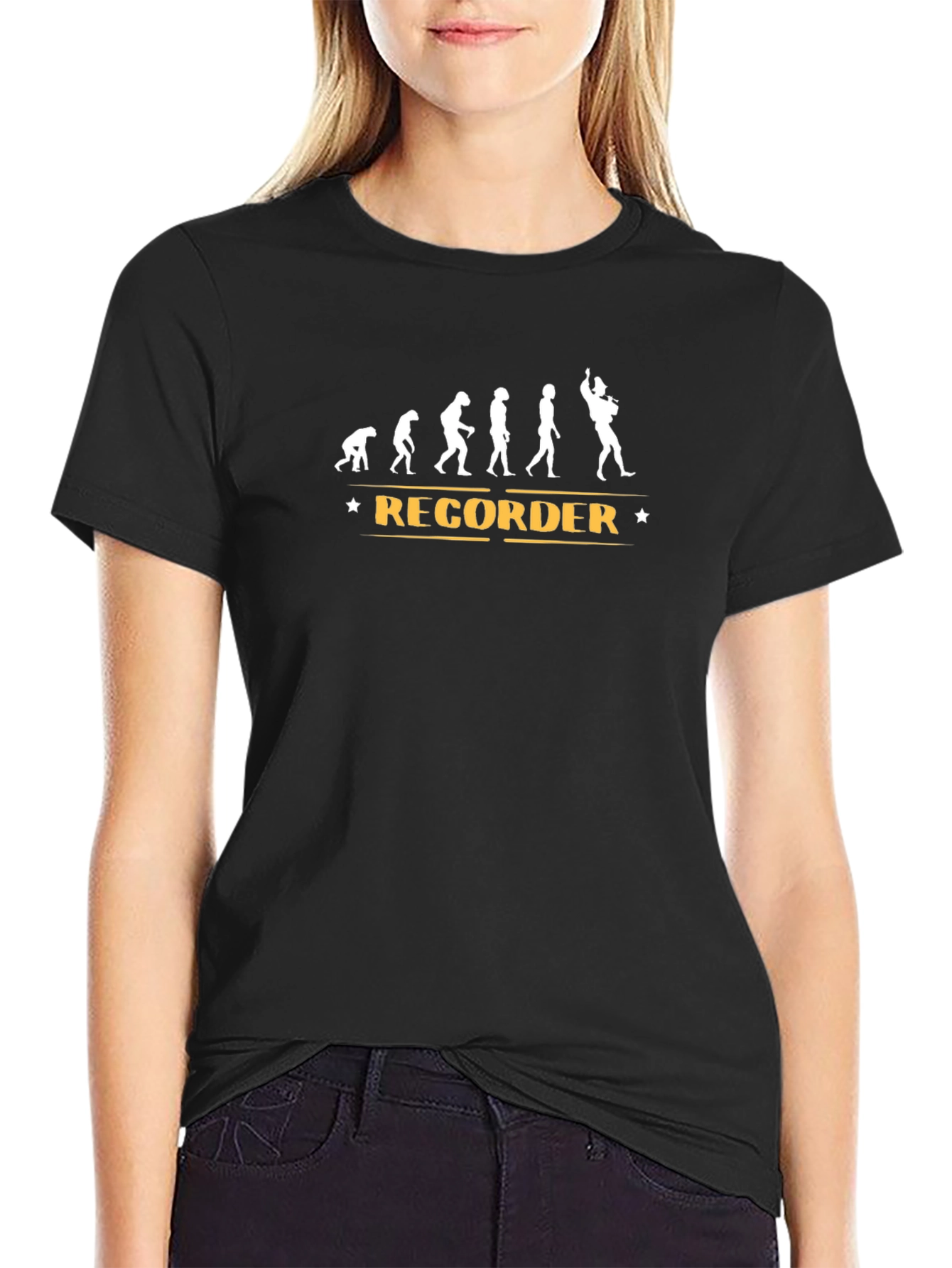 Recorder Evolution T-Shirt - Black