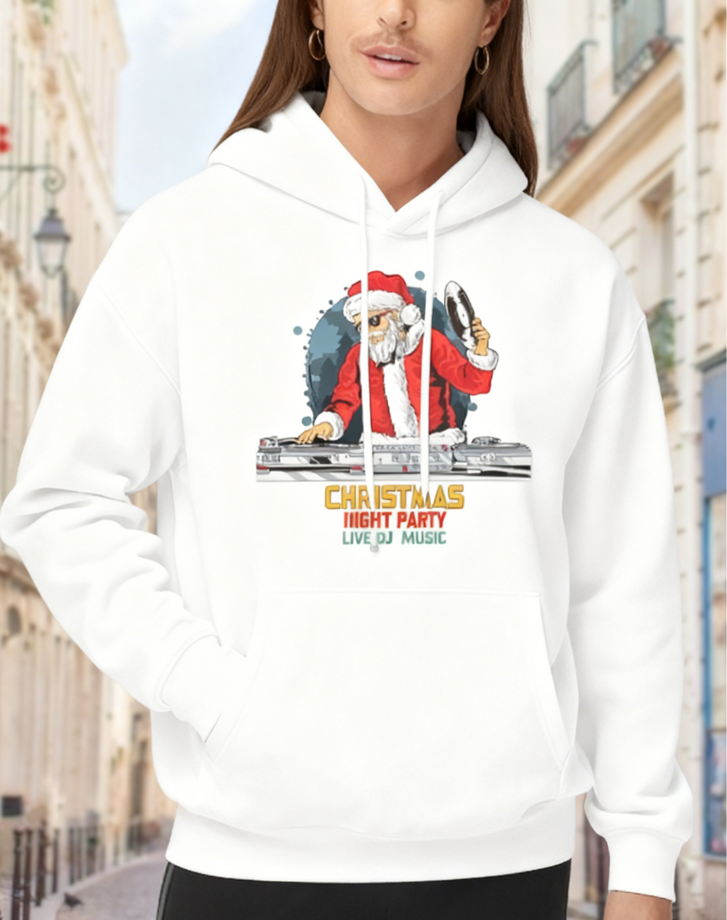 Christmas "Mix It Party" Santa Hoodie