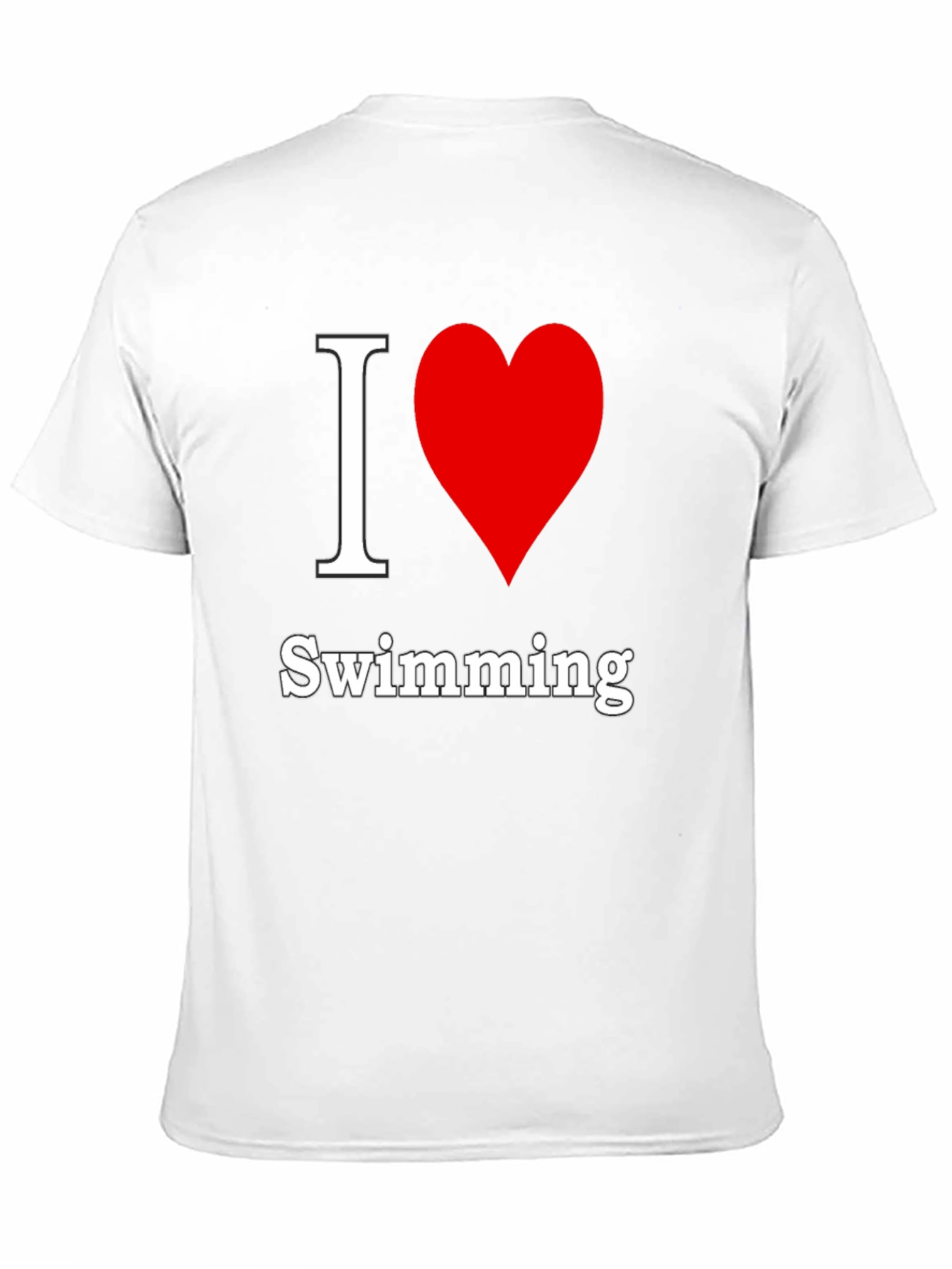 I Heart Swimming Black T-Shirt