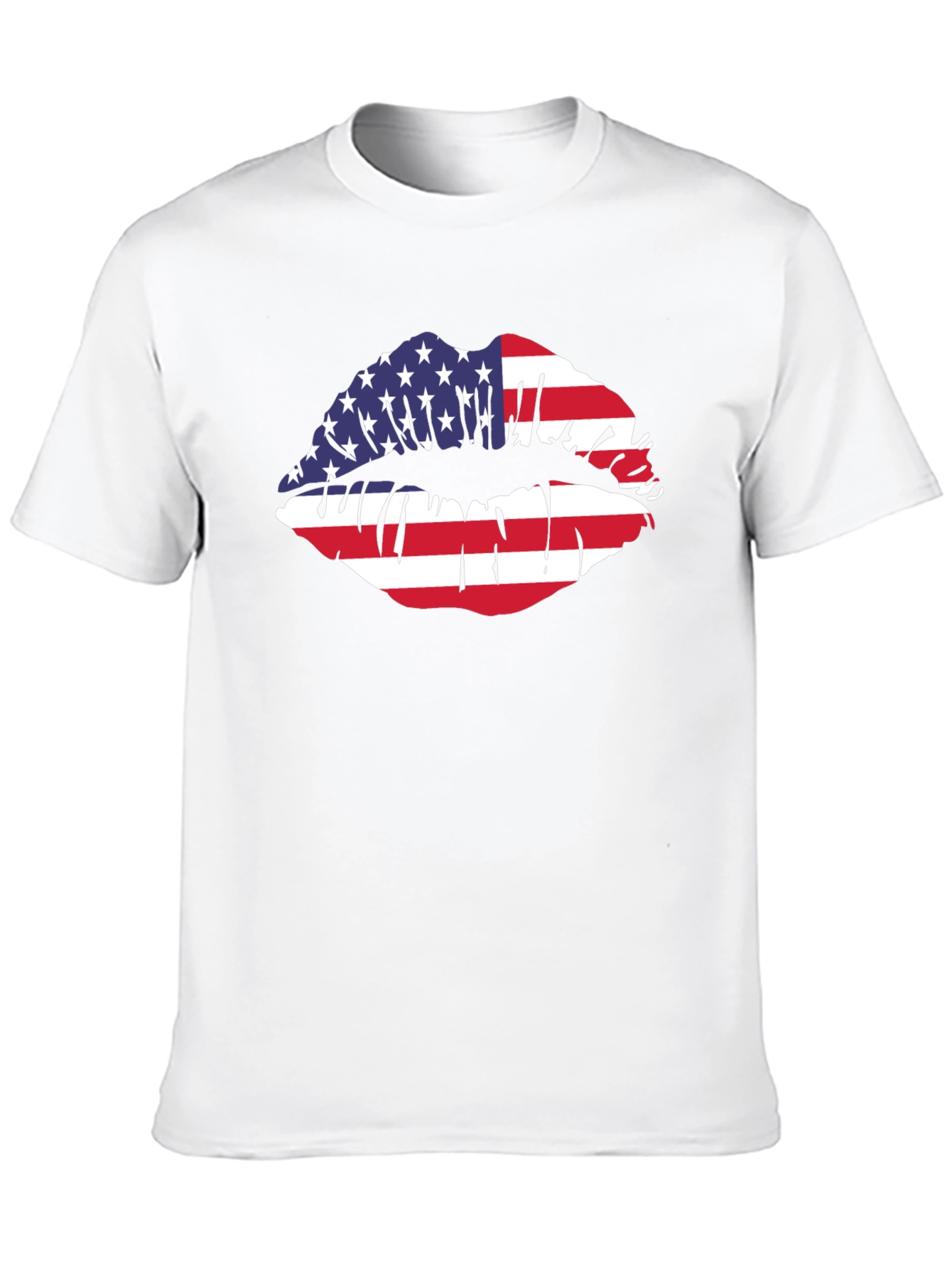 American Flag Lips Graphic Tee