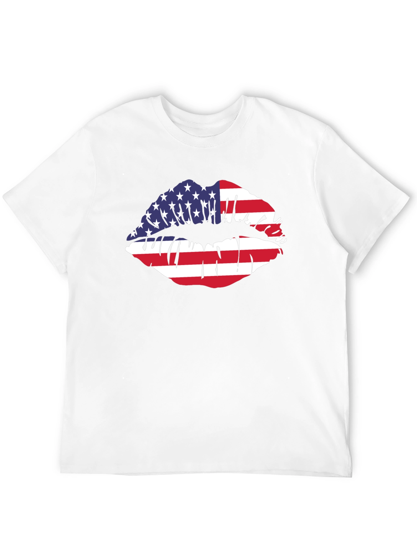 American Flag Lips Graphic Tee