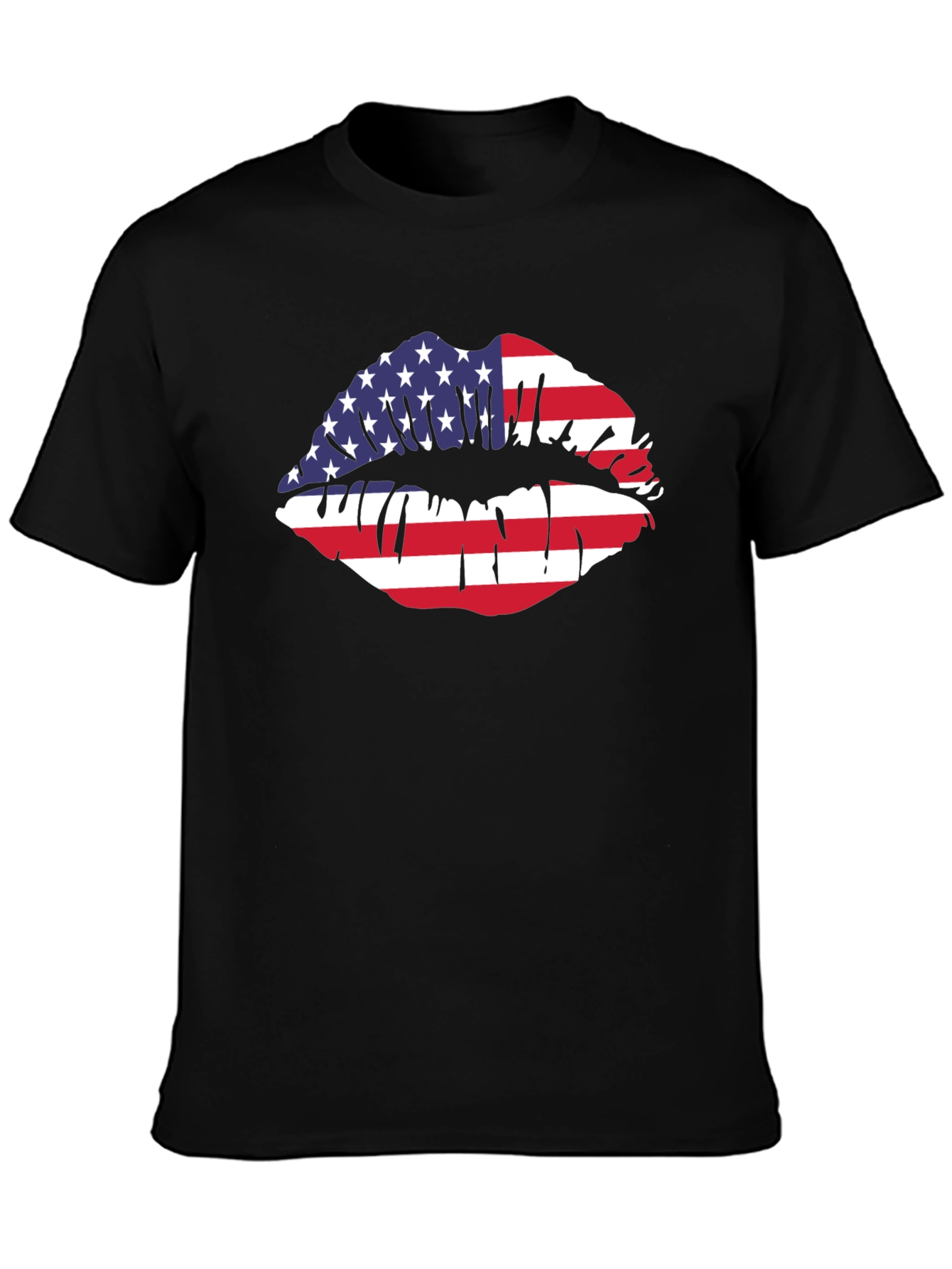 American Flag Lips Graphic Tee